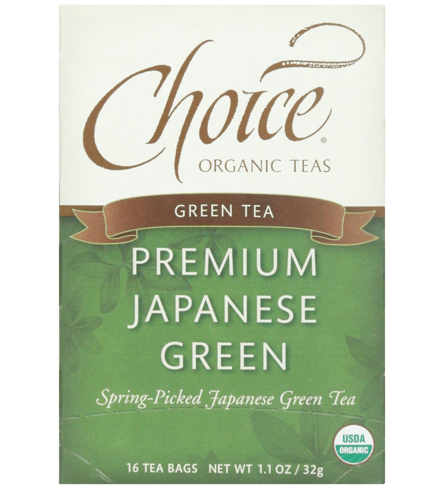 Choice Organic Premium Japanese Green Tea â€“ 16 Count | Buy Now - Buy Online on GoSupps.com