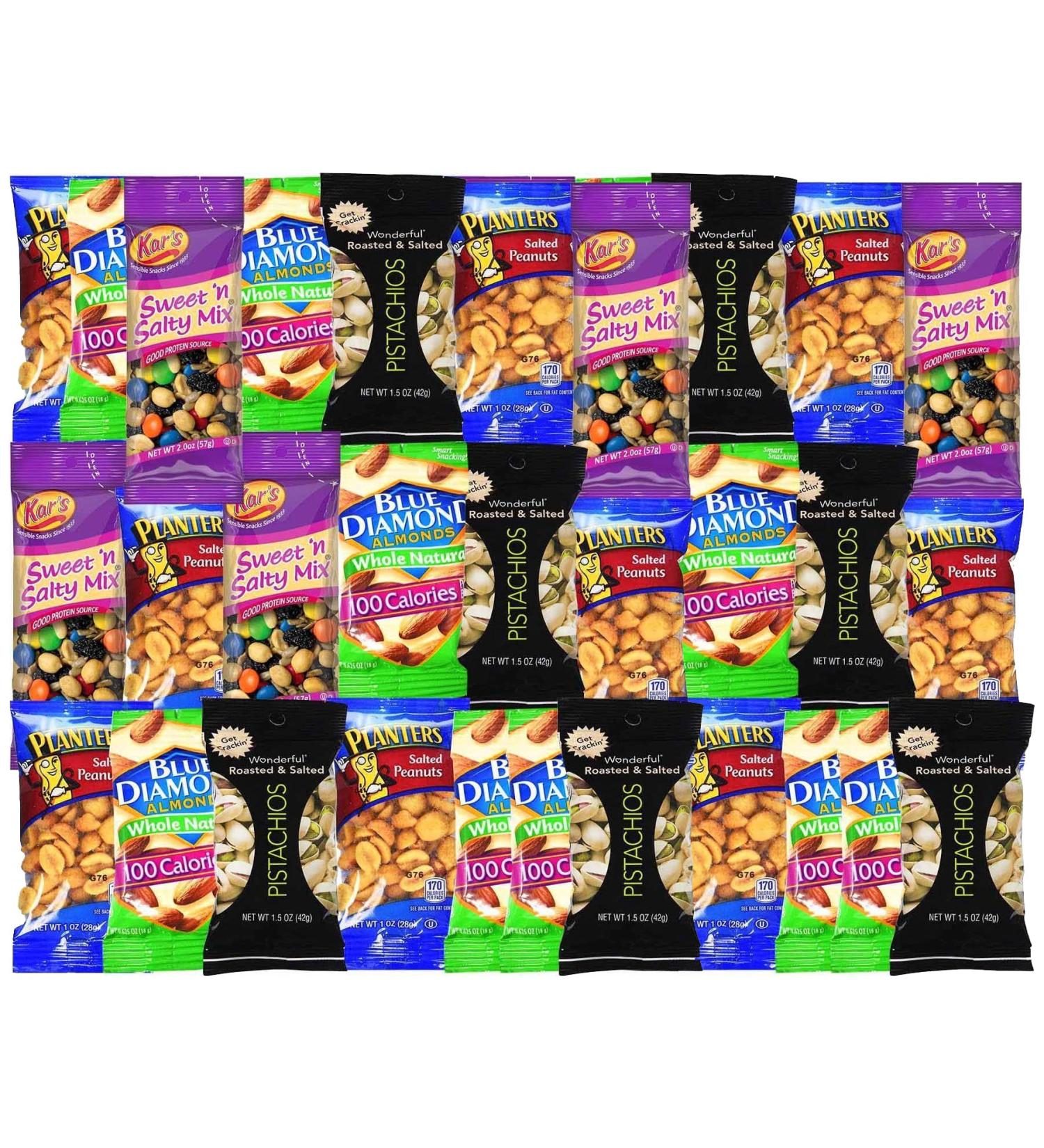 Healthy Snacks Care Package Snack Box Grab And Go Variety Pack (40 Count) - College Students Final Exam Office Spring - Buy Online on GoSupps.com