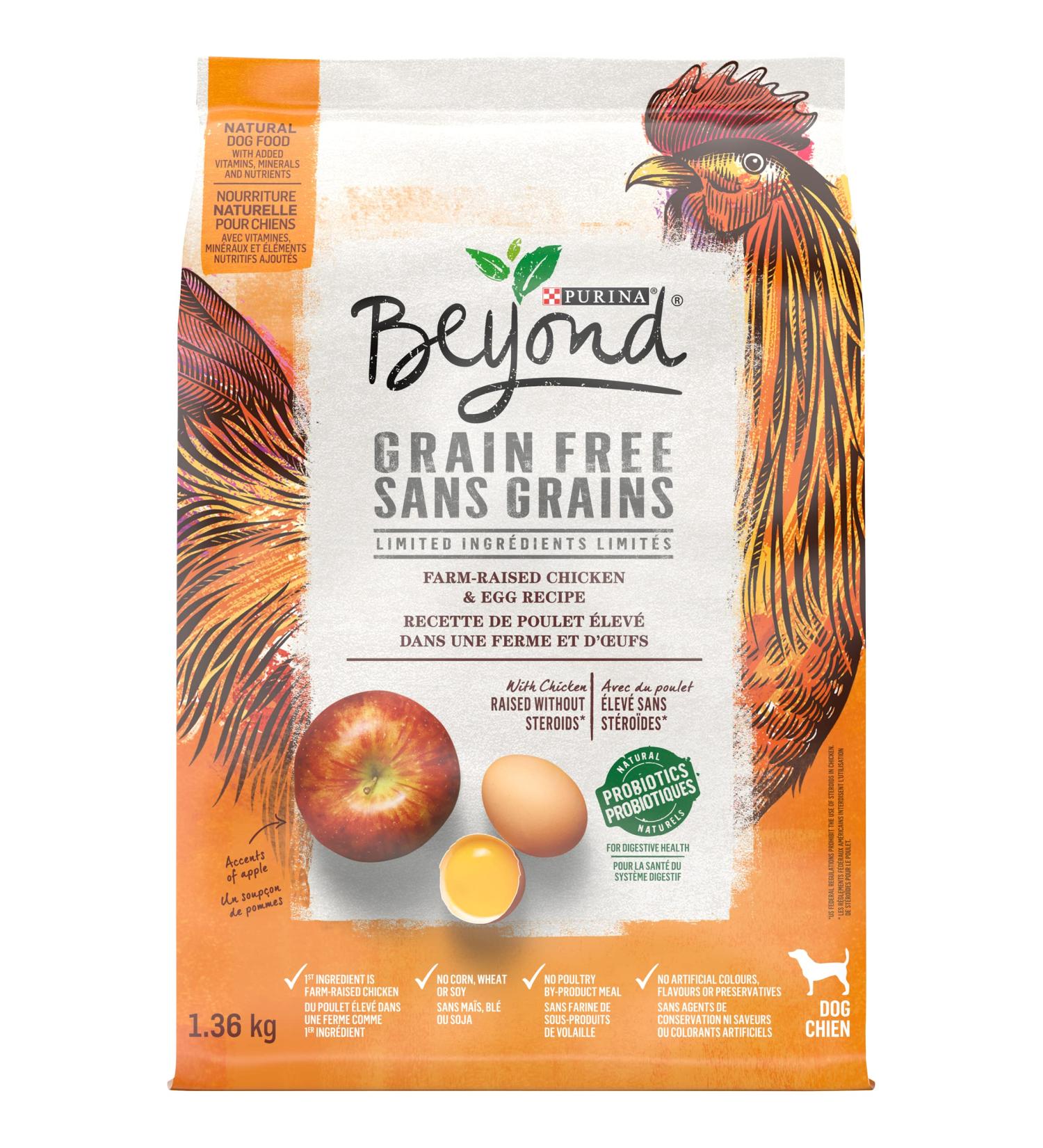 Beyond Grain Free Natural Dry Dog Food Farm-Raised Chicken & Egg - 1.36 kg Bag 1.36 kg (Pack of 1) - Buy Online on GoSupps.com