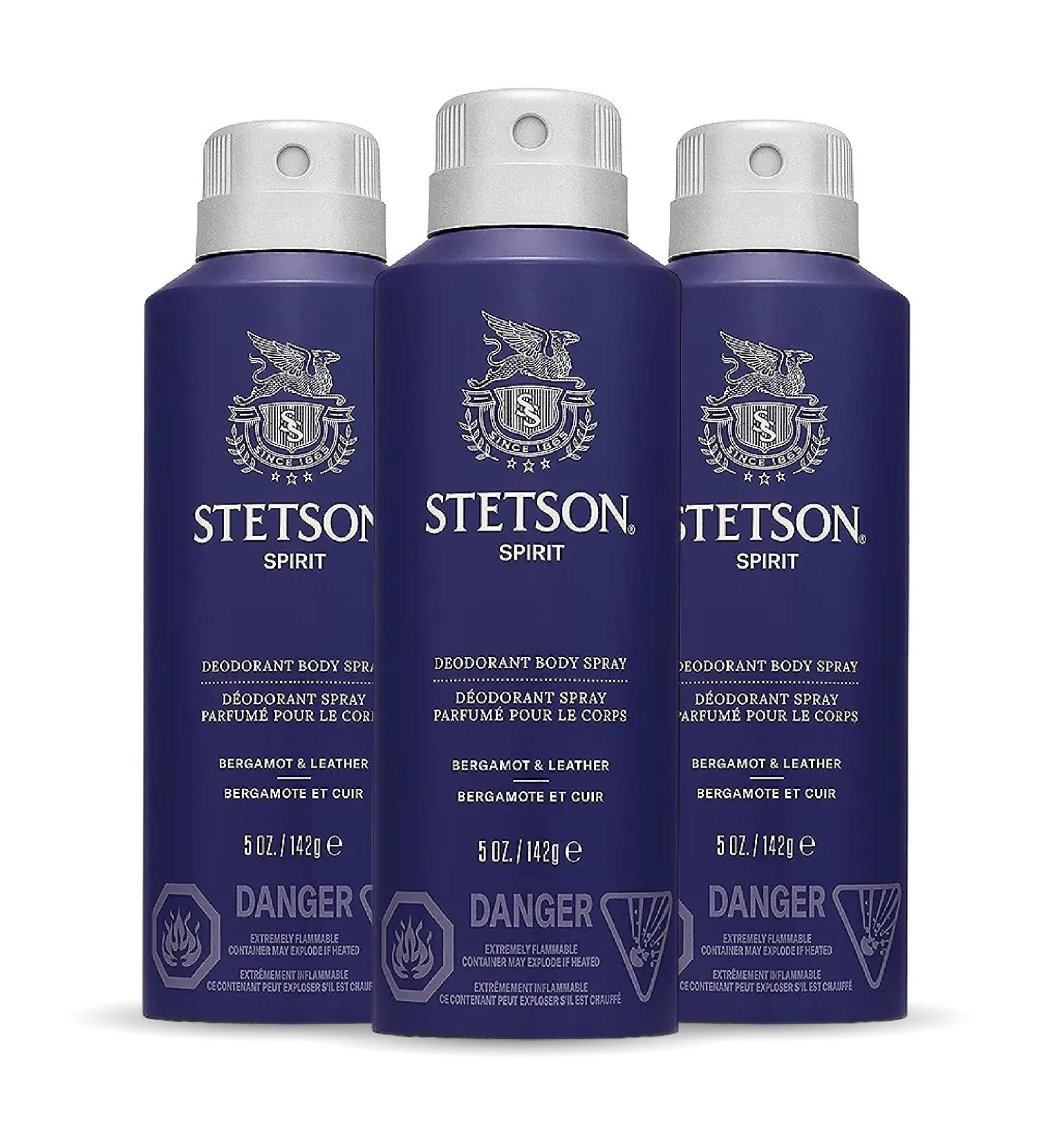 Stetson Spirit - All Day Body Spray - 3 Pack - Buy Online on GoSupps.com
