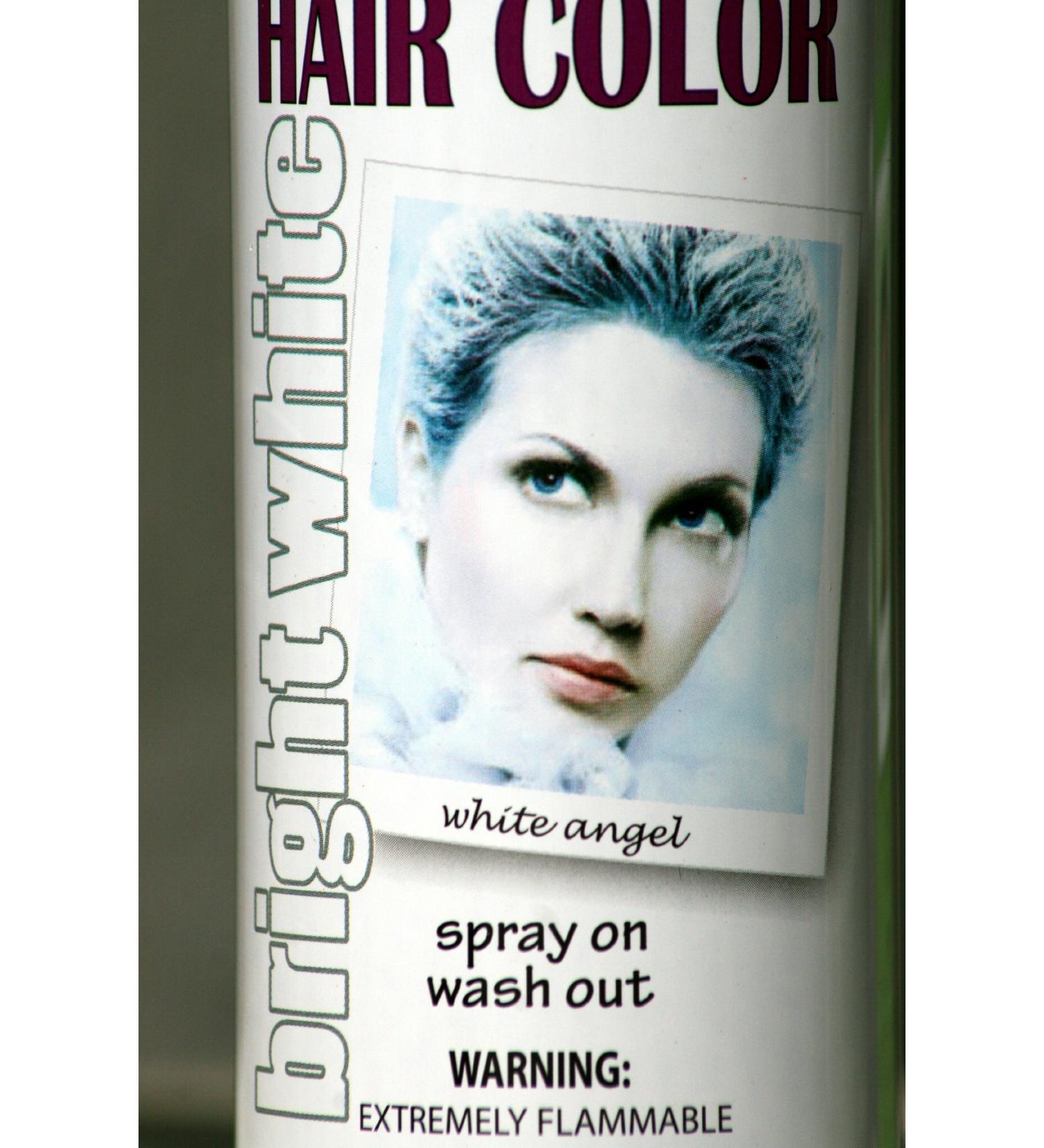 Spray On Wash Out White Hair Color Temporary Hairspray Great For Costume or Halloween Party - Buy Online on GoSupps.com
