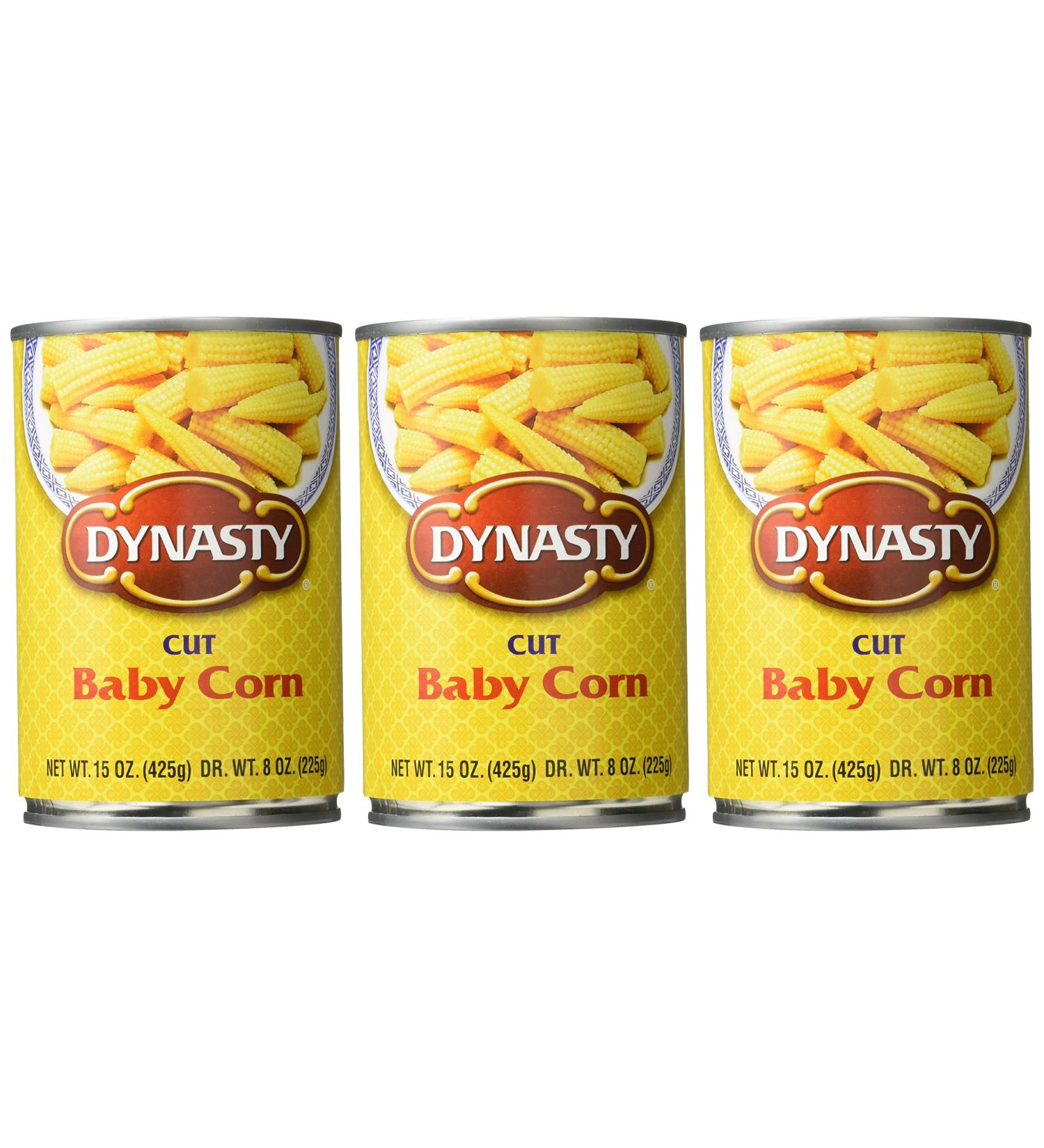 Dynasty Cut Baby Corn 15 Oz (Pack of 3) - Buy Online on GoSupps.com