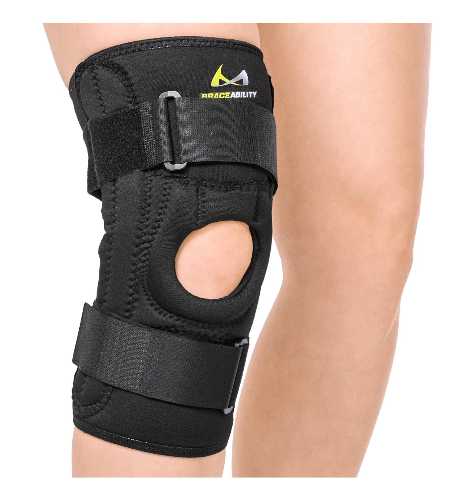 BraceAbility Patella Stabilizing Knee Brace for Chondromalacia & Patellofemoral Pain - U-Shaped Support for Tendonitis Torn Meniscus & Arthritis (Sizes Available - Buy Online on GoSupps.com