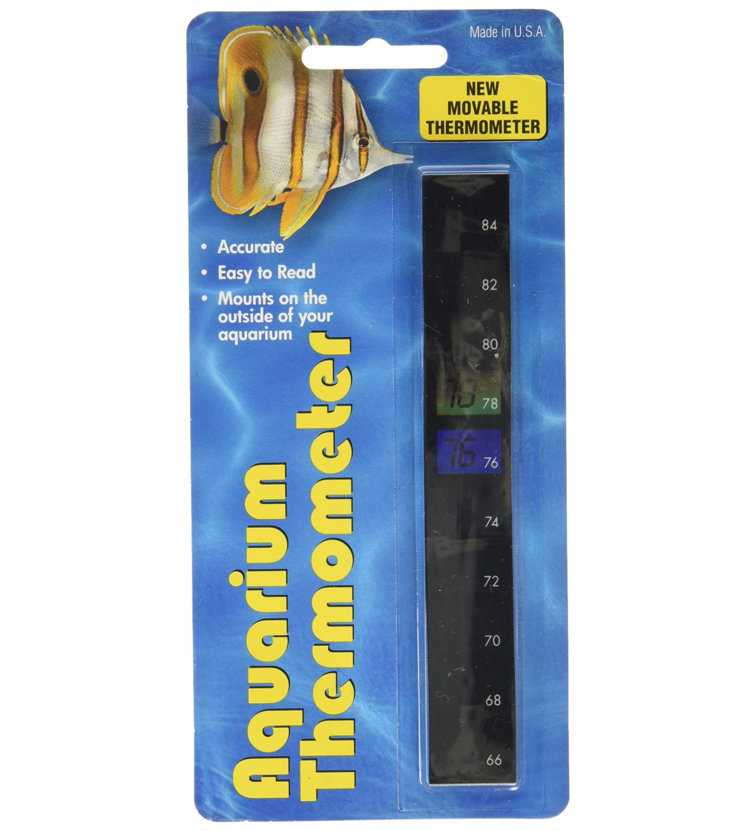 LCR Hallcrest 43330972: Liquid Crystal Aquarium Thermometer Vertical