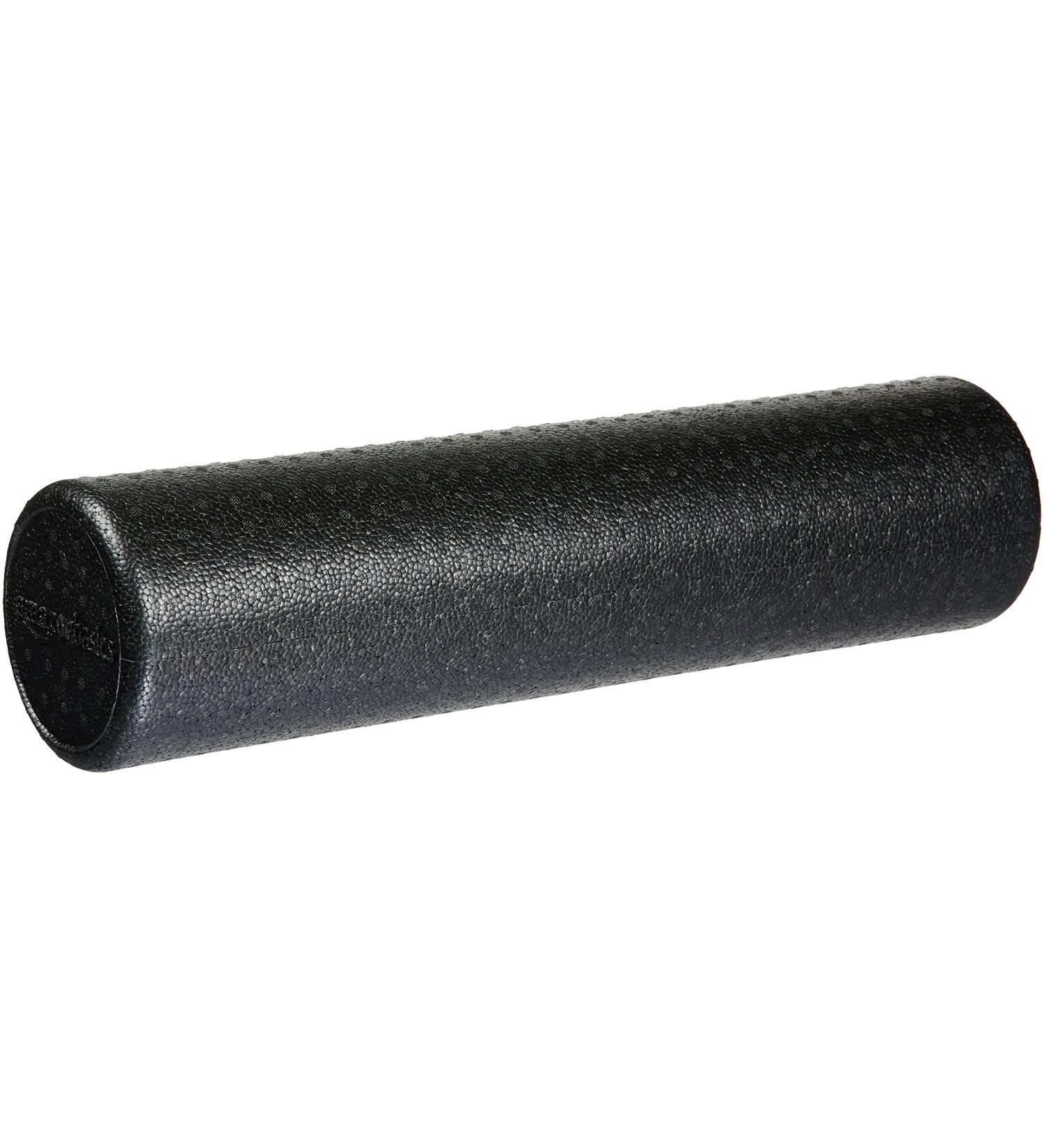 Amazon Basics High-Density Black Foam Roller - 24-Inch for Exercise, Massage, Muscle Recovery - Buy Online on GoSupps.com
