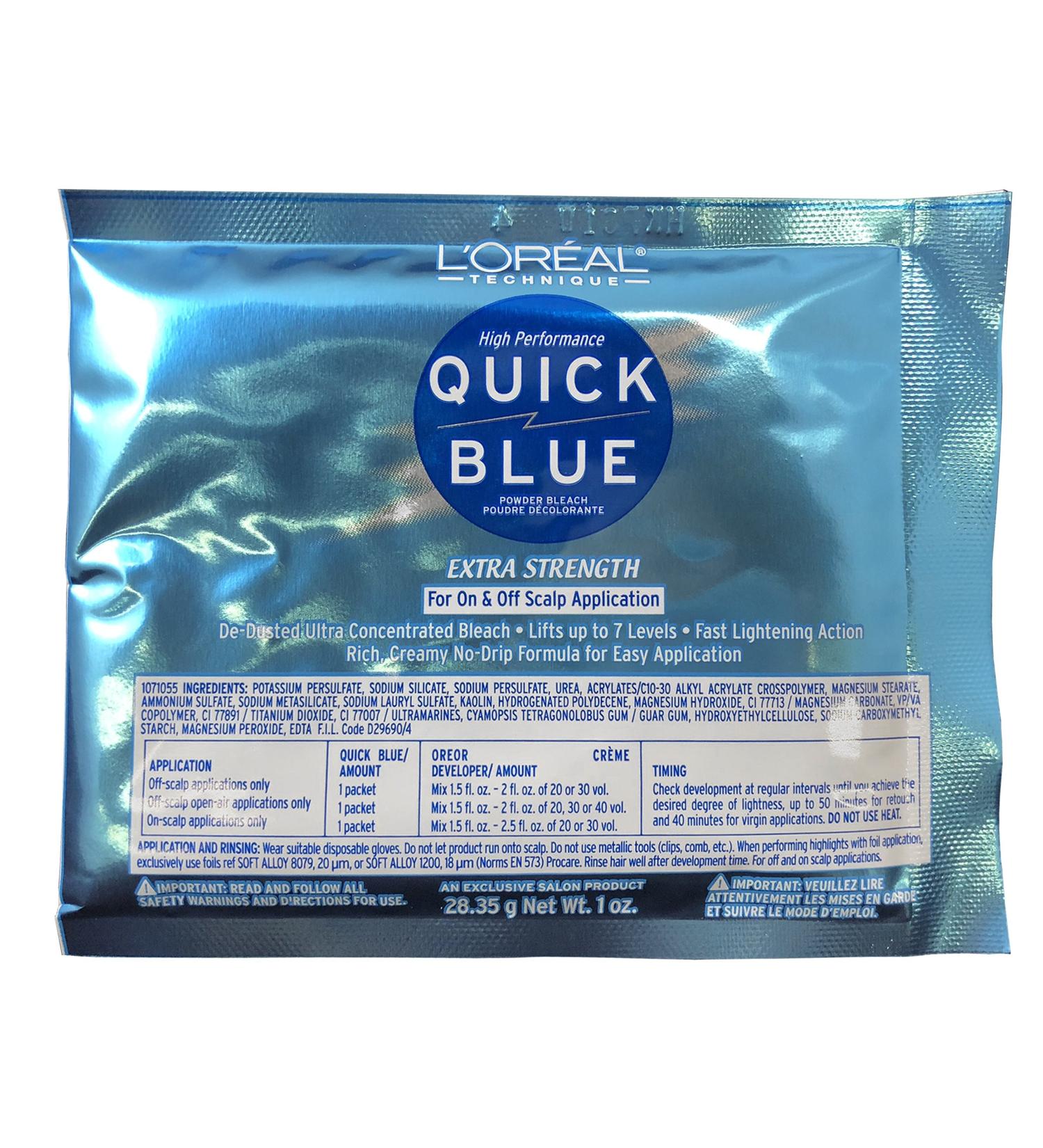 L'Oreal Paris High Performance Quick Blue Powder Bleach, Extra Strength, 1 Oz