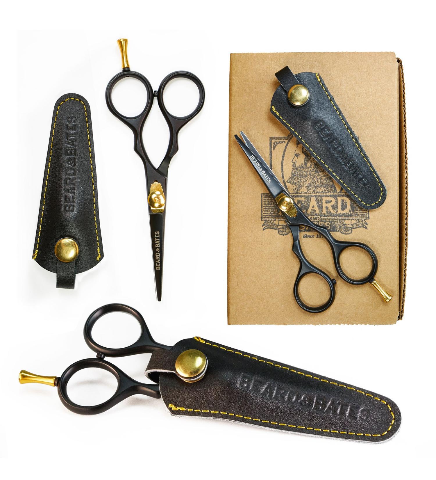 Beard & Bates 1878 Black Label Shears: Premium Grooming Scissors with Holster - Buy Online on GoSupps.com