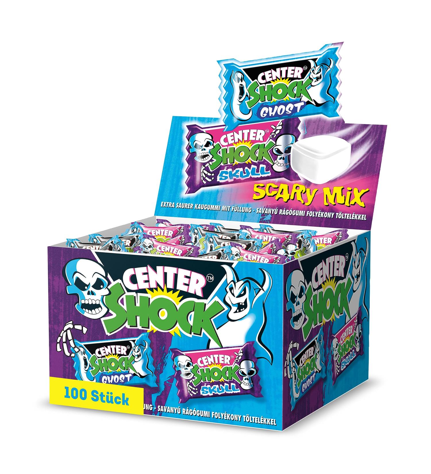 Center Shock Scary Mix - 100 Chewing Gums Box | Ideal for Birthdays Pi atas Candy Bars & School Bags - 400g - Buy Online on GoSupps.com