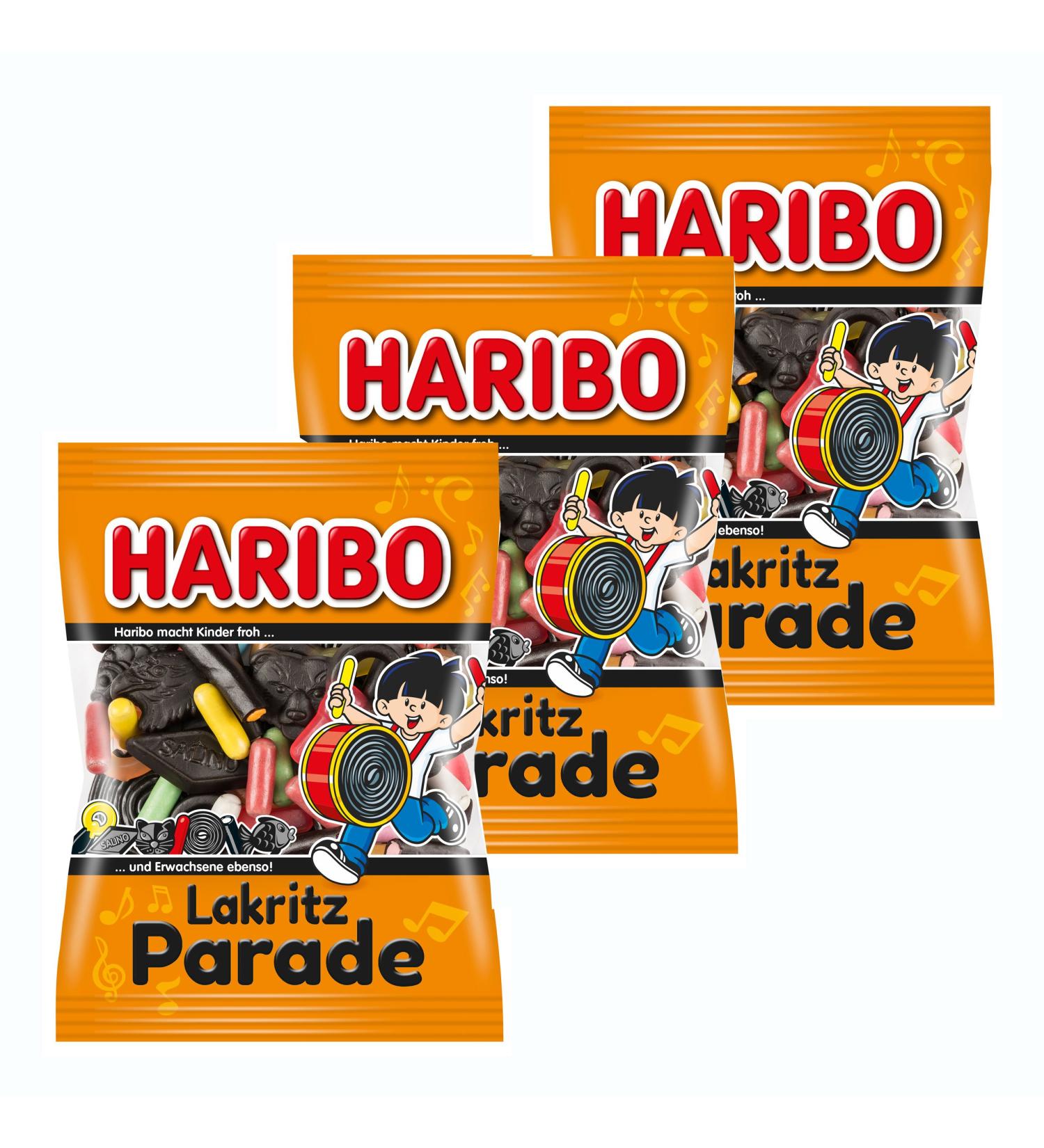 Haribo Liquorice Parade & Fruit Gum - 3 Pack (200g) | International Shipping Available - Buy Online on GoSupps.com
