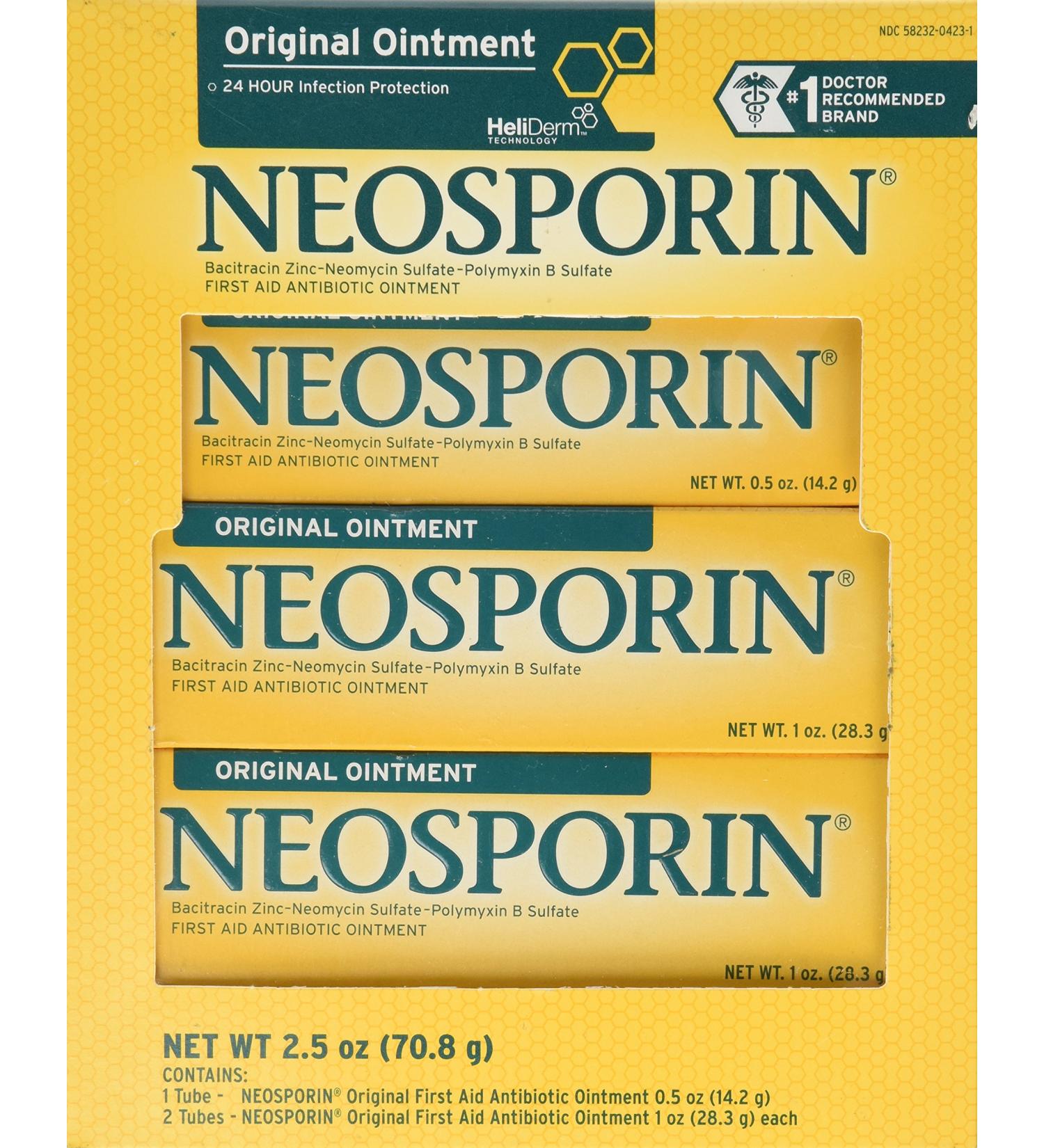 Neosporin Original Ointment 3 Pack - First Aid Antibiotic Treatment - Buy Online on GoSupps.com