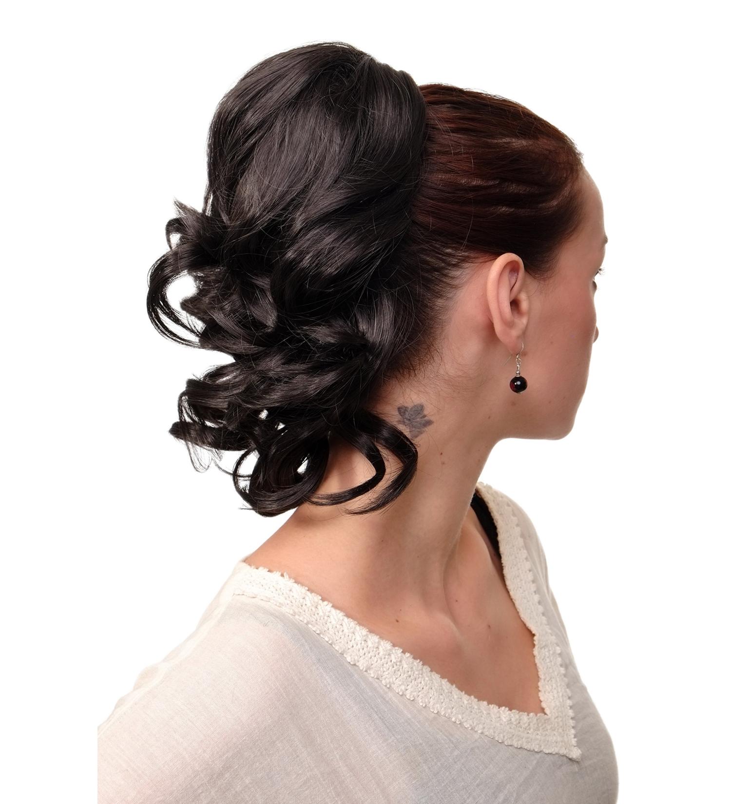 WIG ME UP JL-3023-3 Medium Wavy Hairpiece/Braid (35 cm) - Dark Brown | Elastic Band & Comb Included - Buy Online on GoSupps.com