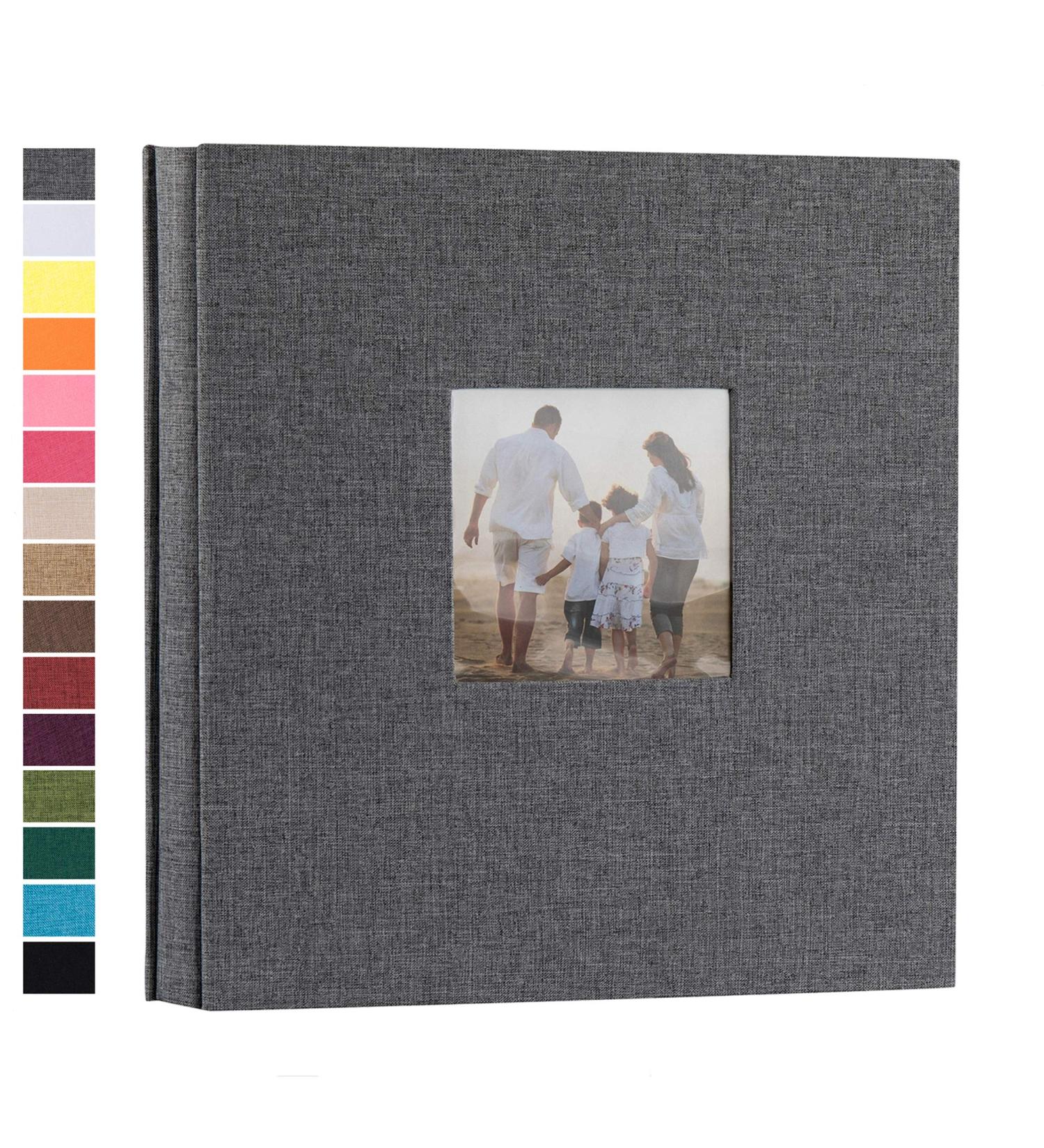 Potricher Linen Hardcover Photo Album 4x6 - 600 Pockets Gray | Large Capacity for Family Wedding Anniversary Baby Vacation - Buy Online on GoSupps.com