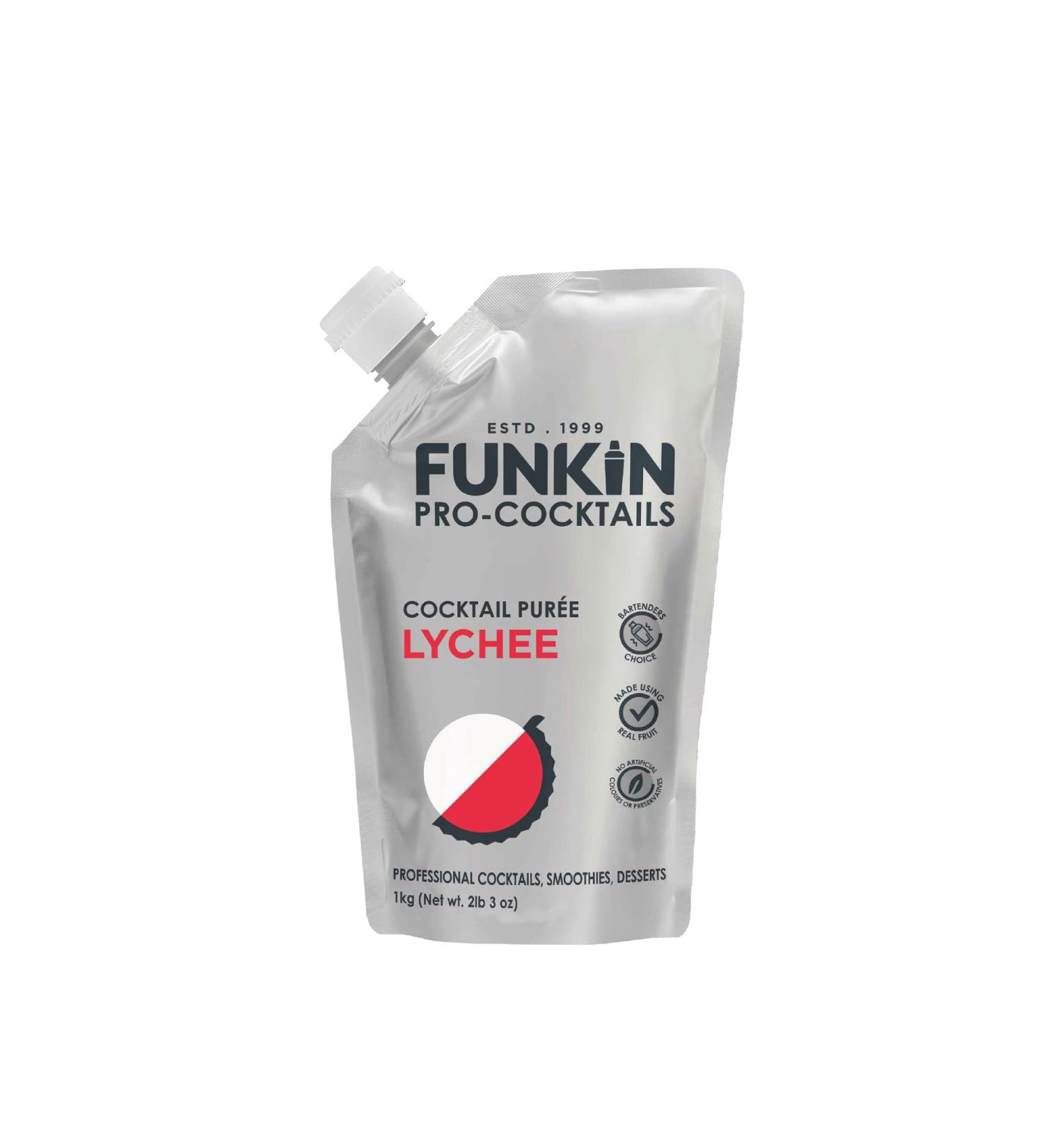 Funkin Pro Lychee Fruit Puree 1kg - Premium Quality for Cocktails & Desserts - Buy Online on GoSupps.com