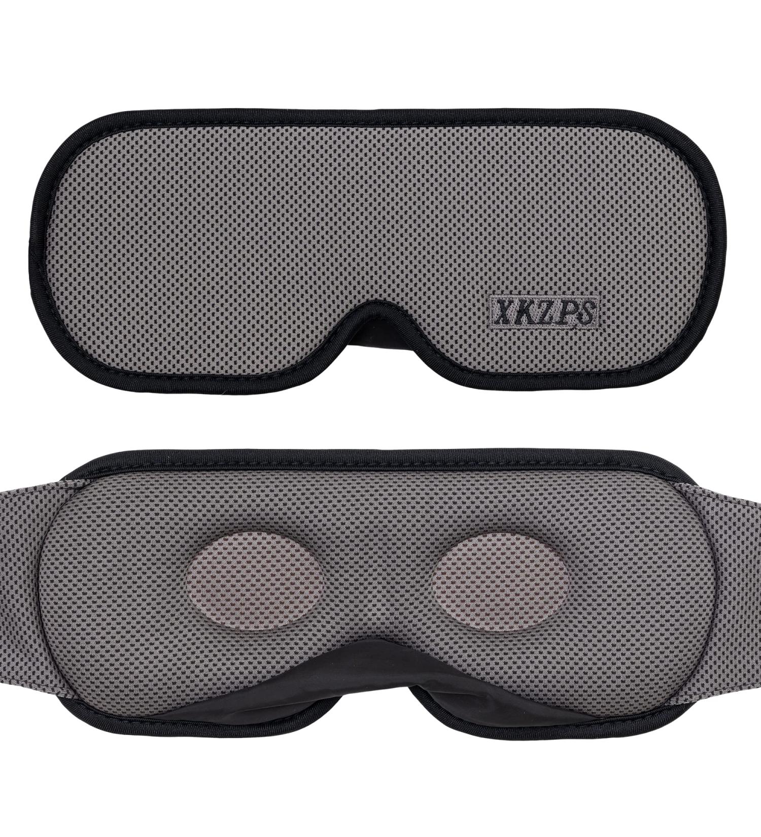 XKZPS 3D Contoured Sleep Eye Mask for Men Women - Adjustable & Light Blocking Comfortable Eye Cover for Travel, Night Shift, Nap - Soft, Breathable Material - Buy Online on GoSupps.com