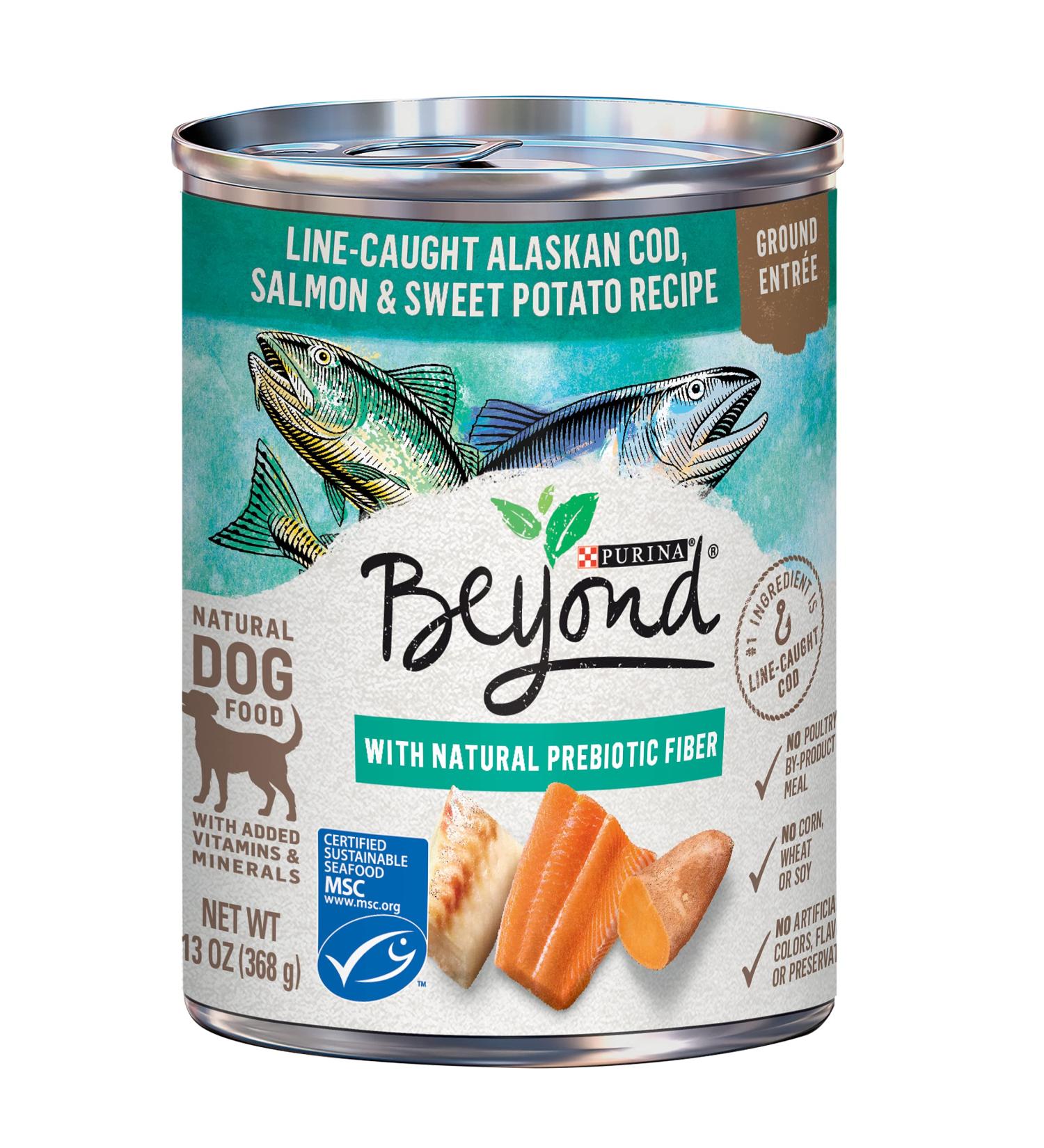 Purina Beyond Grain Free Wet Dog Food â€“ Ocean Whitefish, Salmon & Sweet Potato (12 Cans, 13 oz Each) - Buy Online on GoSupps.com