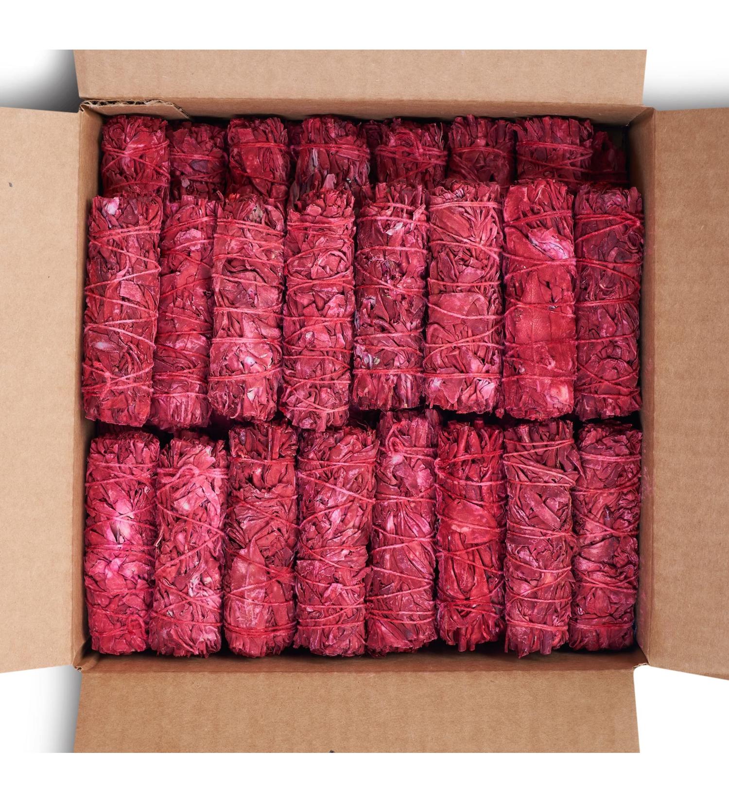Dragon's Blood Sage Smudge Sticks for House Cleansing and Meditation | 4 Inch Dragon Blood Sage Bundles (25) - Buy Online on GoSupps.com