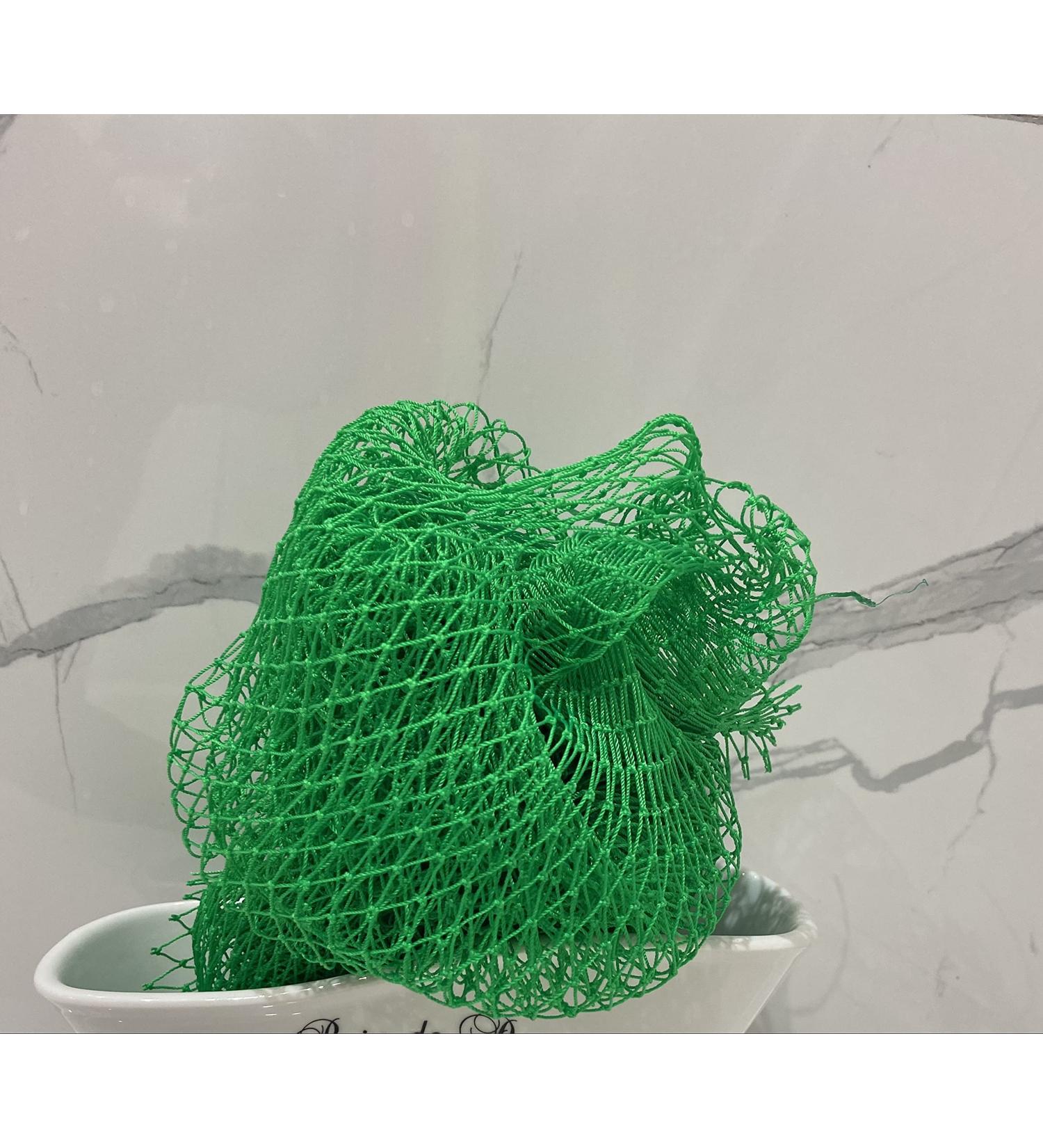 Home Gems Ultra Thick Exfoliating African Bath and Shower Sponge | 2-in-1 Body and Bath Scrubber | COARSE - HARD Net | Green - Buy Online on GoSupps.com