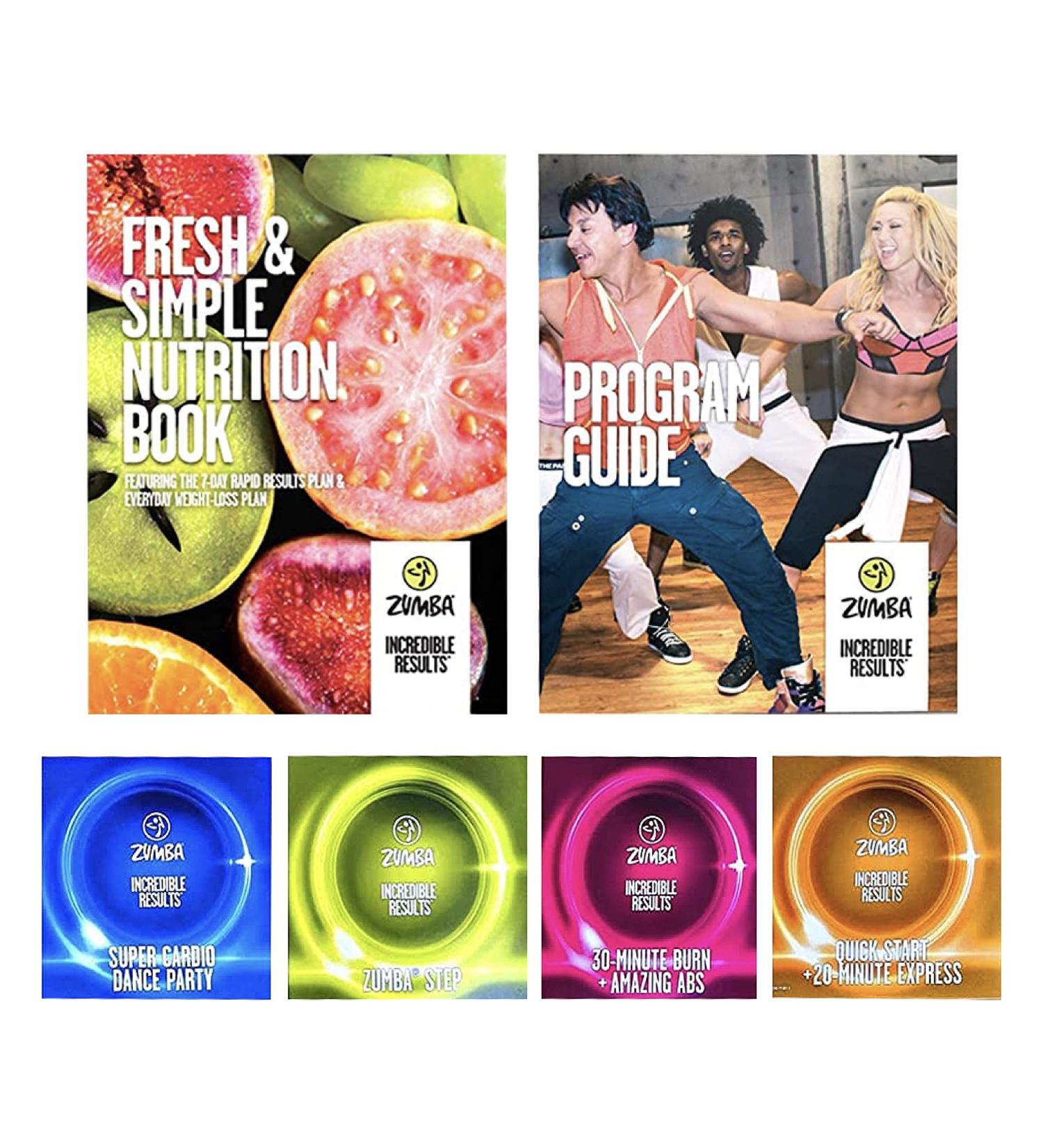 Zumba Incredible Results Weight-Loss Dance Workout DVDs and Guides Value Pack - Buy Online on GoSupps.com