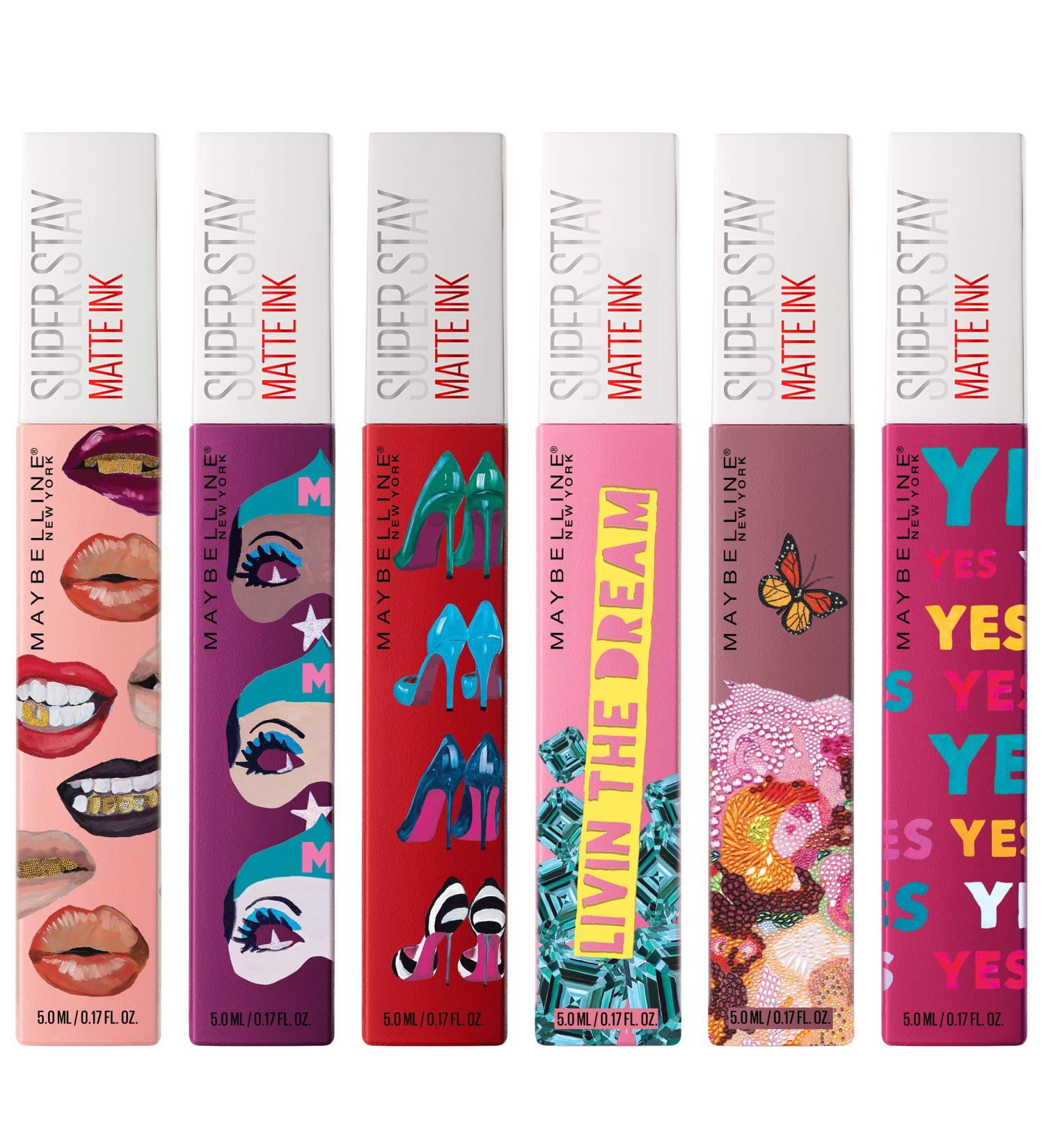 Maybelline SuperStay Matte Ink Liquid Lipstick x Ashley Longshore Kit - 6 Shades 1.02 Fl Oz | International Shipping Available - Buy Online on GoSupps.com