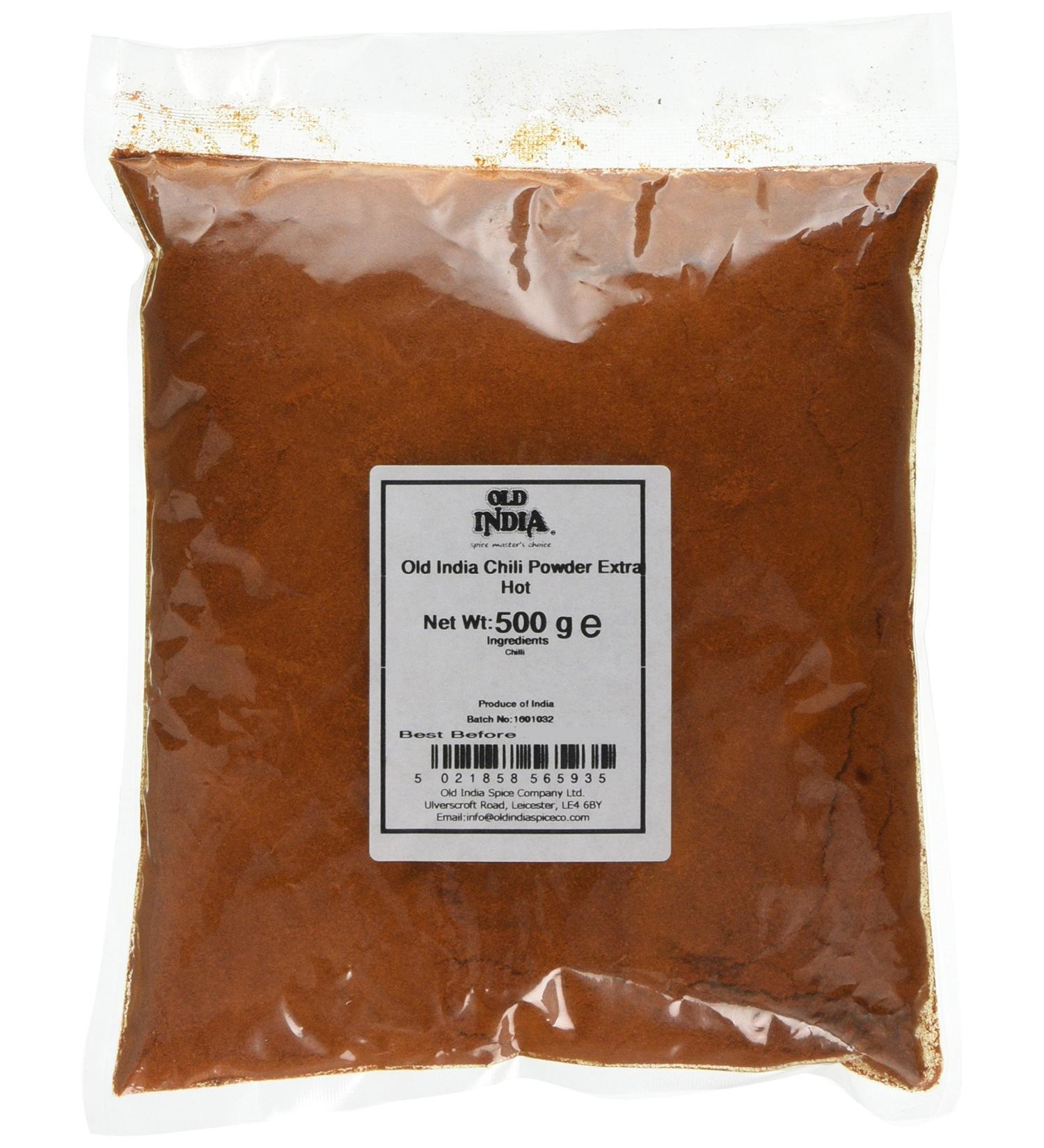 Old India Extra Hot Chili Powder 500g - Authentic Indian Spice Blend - Buy Online on GoSupps.com