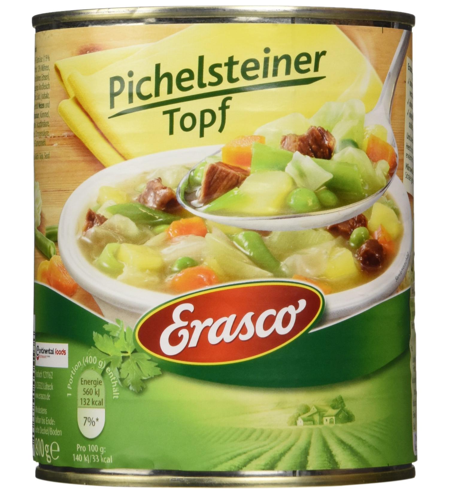 Erasco Pichelsteiner Pot - Pack of 3 (3 x 800g Cans) | Premium German Stew | International Shipping - Buy Online on GoSupps.com