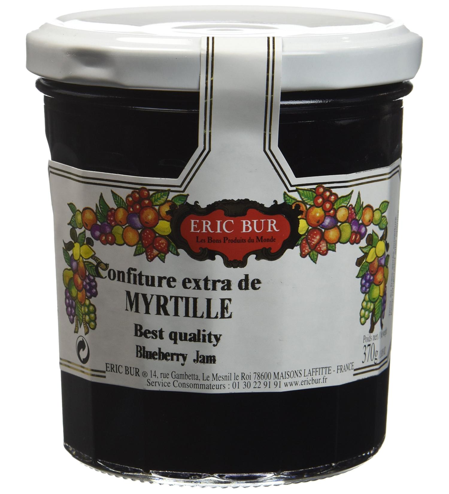 ERIC BUR Extra Blueberry Jam 370 g - Pack of 3 - Buy Online on GoSupps.com