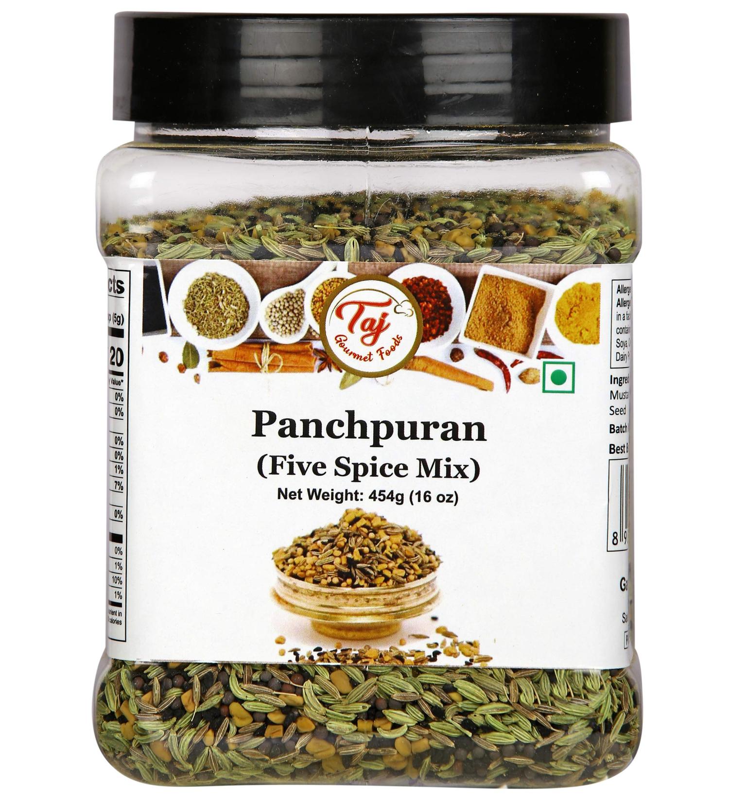 Taj Premium Indian Panch Puran 5 Spice Blend - 21oz (1lb) Pack of 1 - Buy Online on GoSupps.com