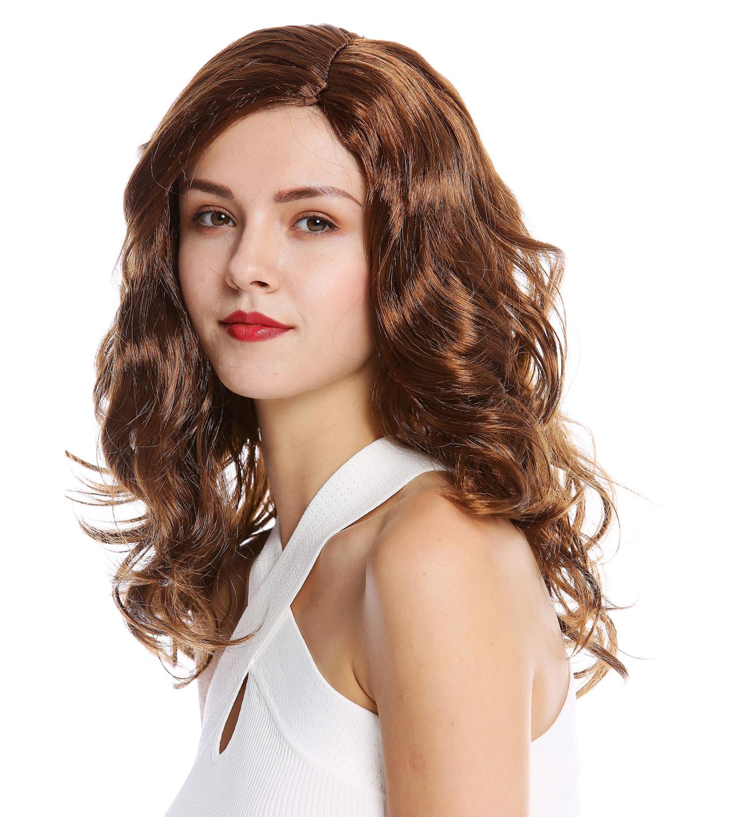 WIG ME UP 90831-ZA6A Long Wavy Brown Wig for Ladies - Perfect for Carnival & Everyday Wear - Buy Online on GoSupps.com