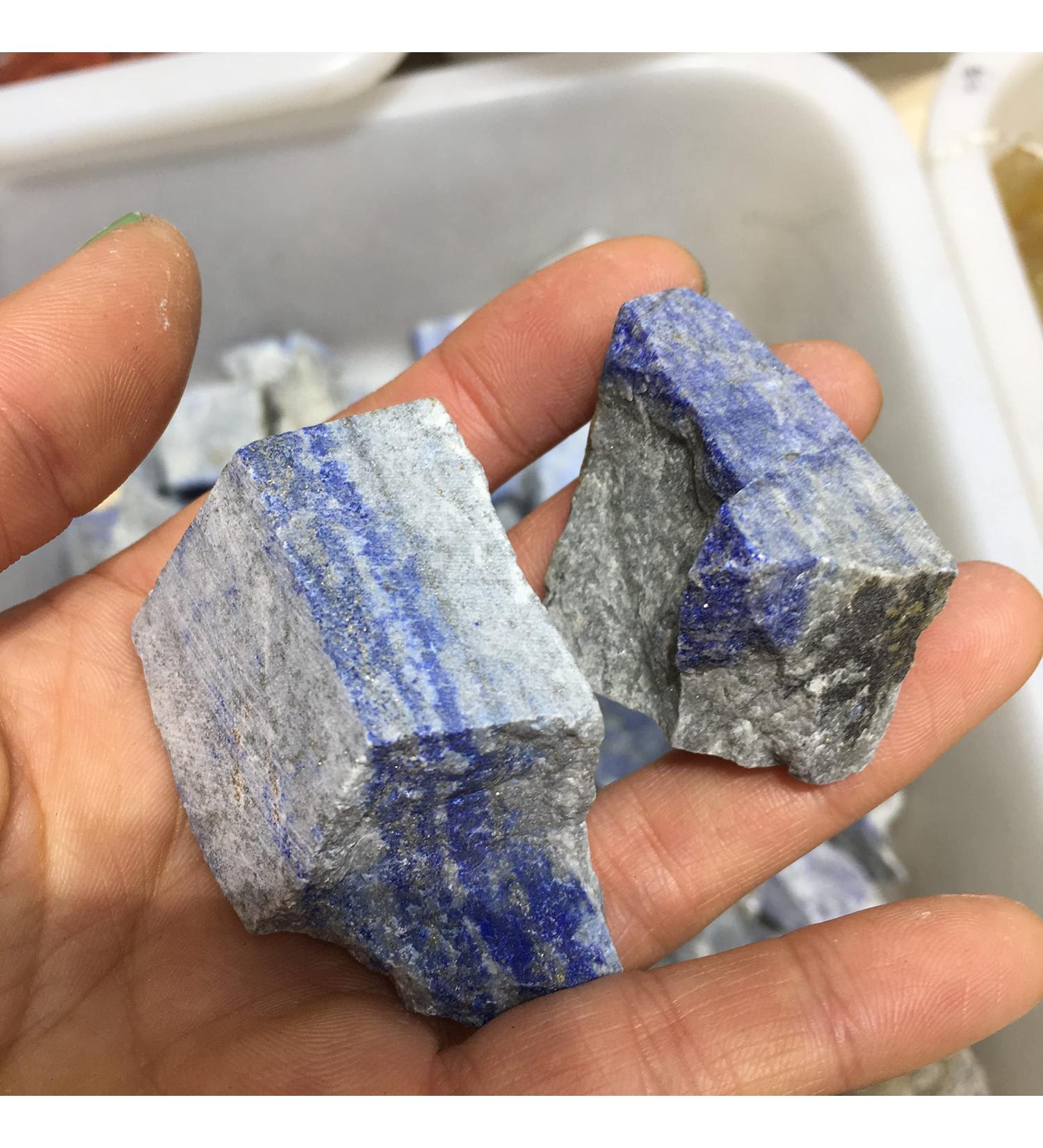 JEWIZJST 100g Natural Rough Lapis Lazuli Crystal Gemstone StoneStone Hot NaturalReiki Decoration Crystal Specimen - Buy Online on GoSupps.com