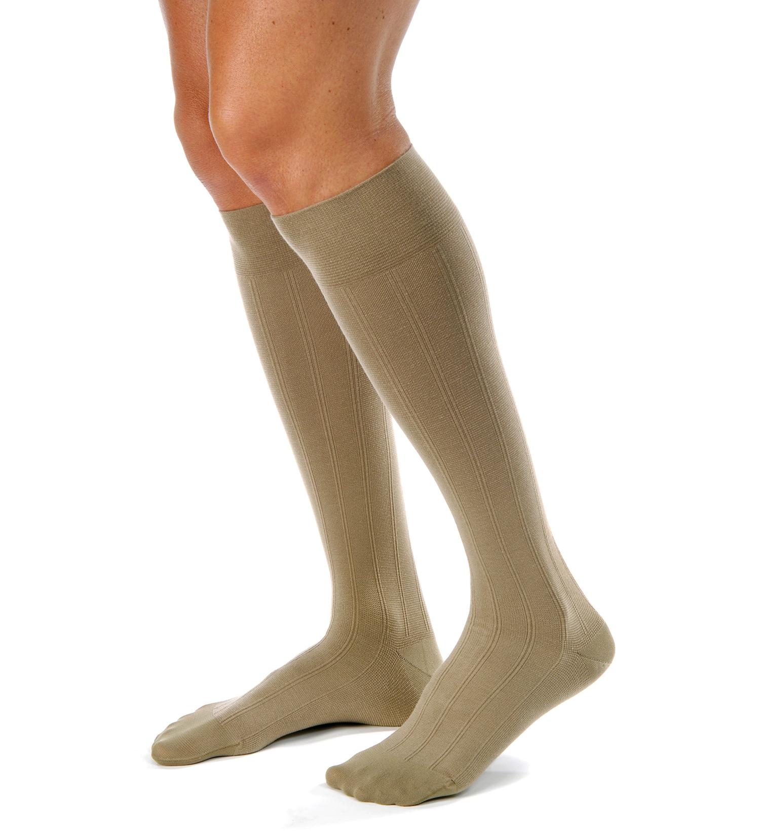 JOBST forMen Casual Knee High Compression Socks - 20-30 mmHg - Khaki Large - Men's Compression Socks - Buy Online on GoSupps.com