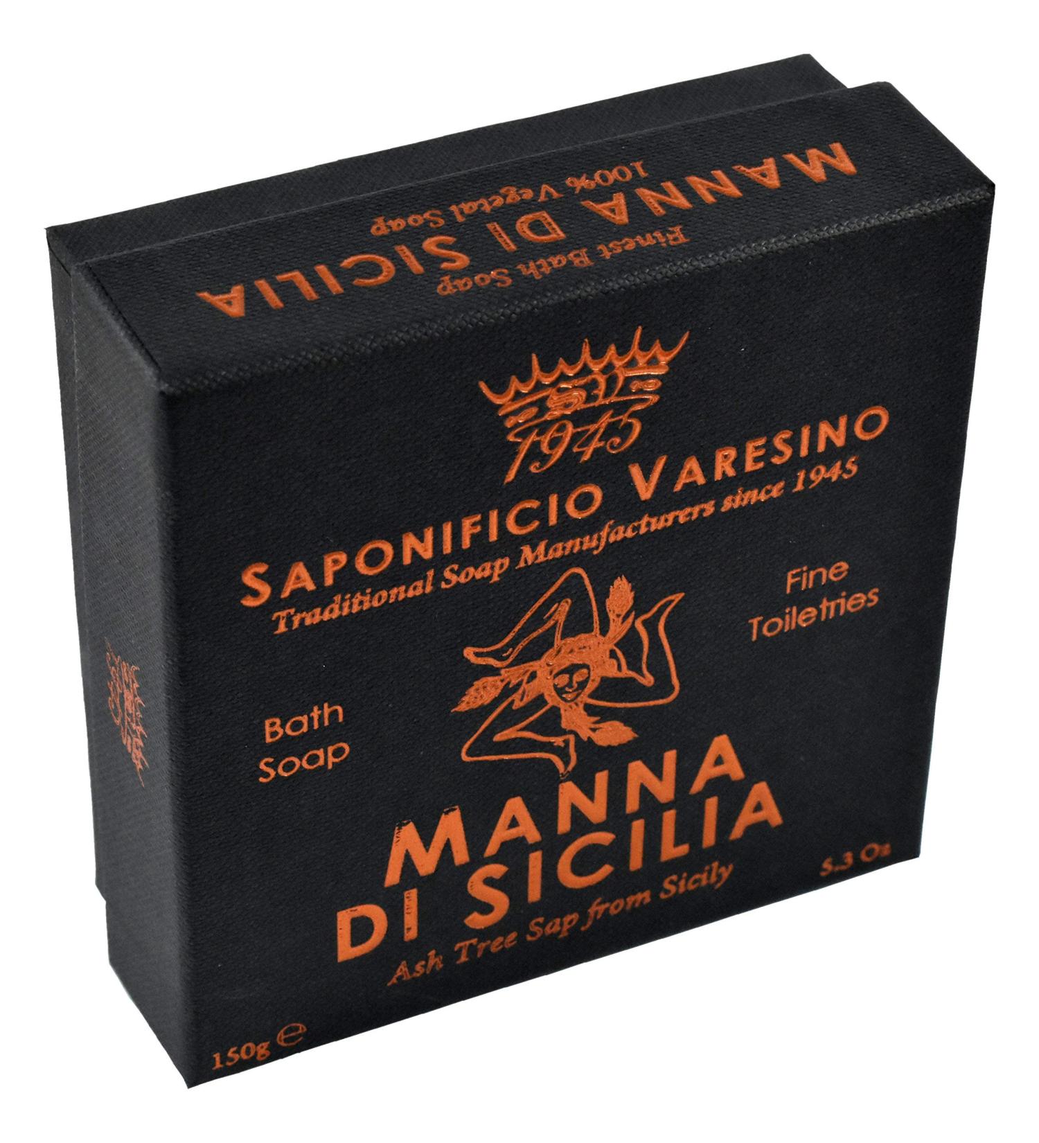 Saponificio Varesino Manna de Sicilia Fine Toiletry Bath and Body Soap 150g - Buy Online on GoSupps.com