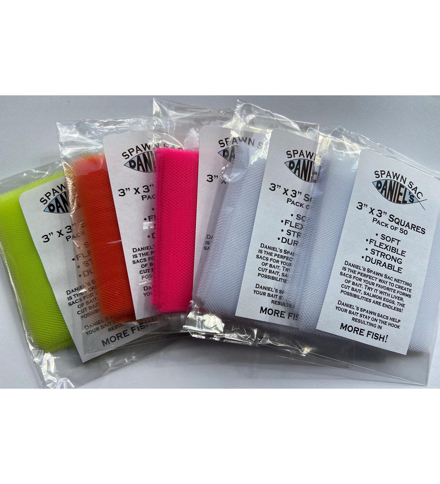 Daniel's Spawn Sac Netting - 50 Packs of 3x3 Squares - Quality Variety for Fishing - Buy Online on GoSupps.com