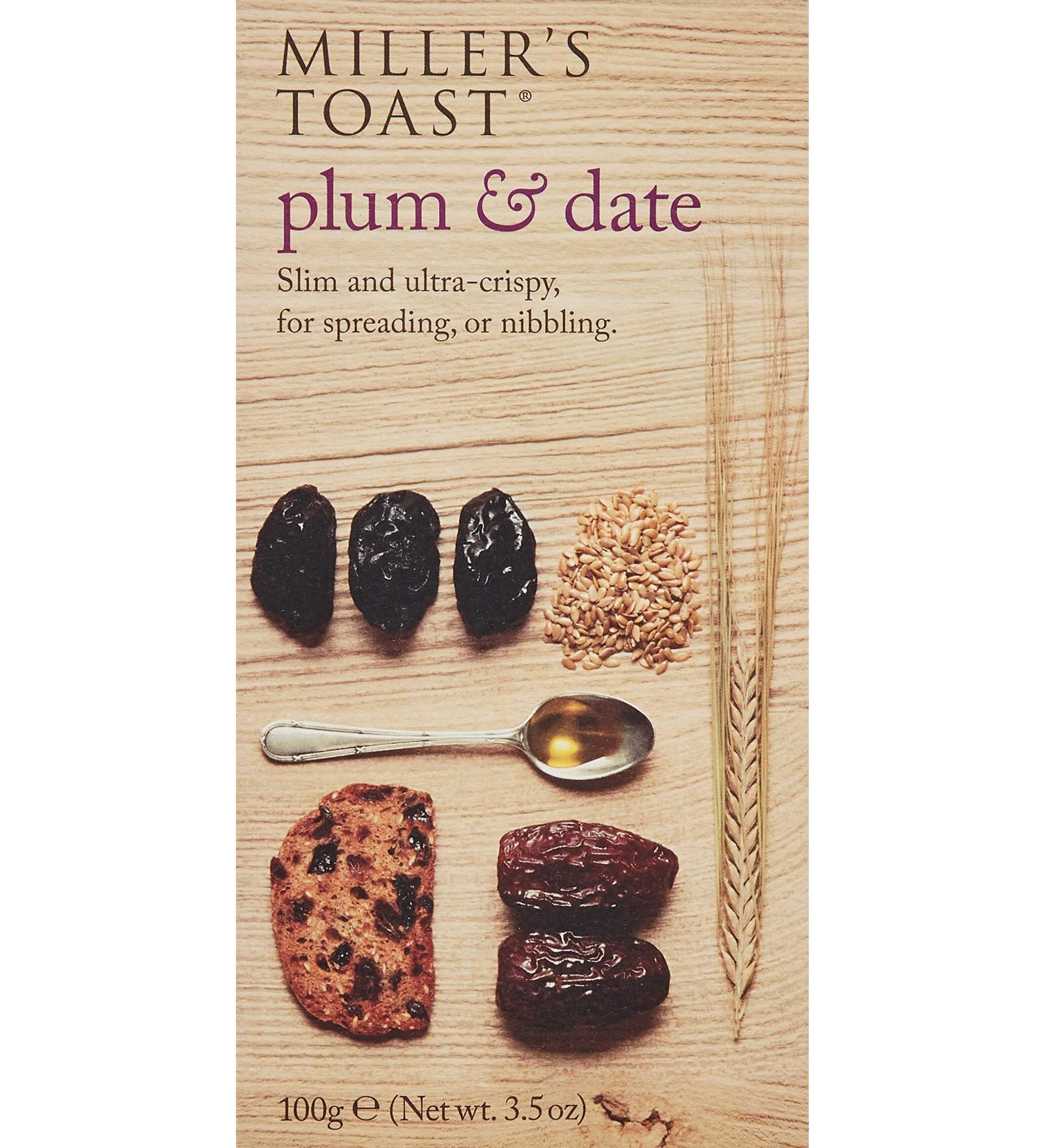 Artisan Biscuits Miller's Toast Plum and Date 100 g - Buy Online on GoSupps.com