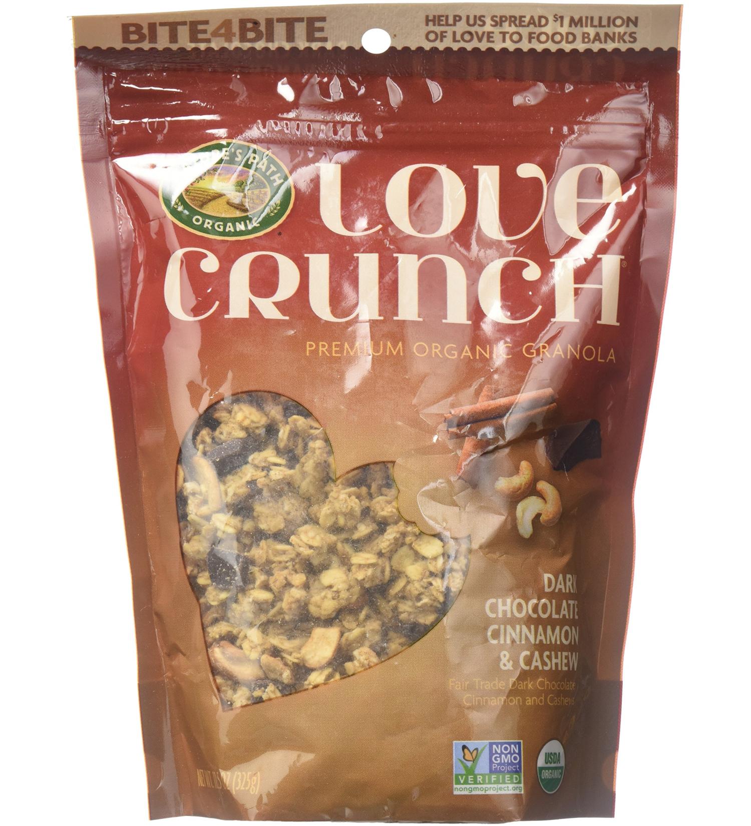 Buy Nature's Path Love Crunch Dark Chocolate Cinnamon & Cashew 11.5 oz - Organic Granola - Buy Online on GoSupps.com