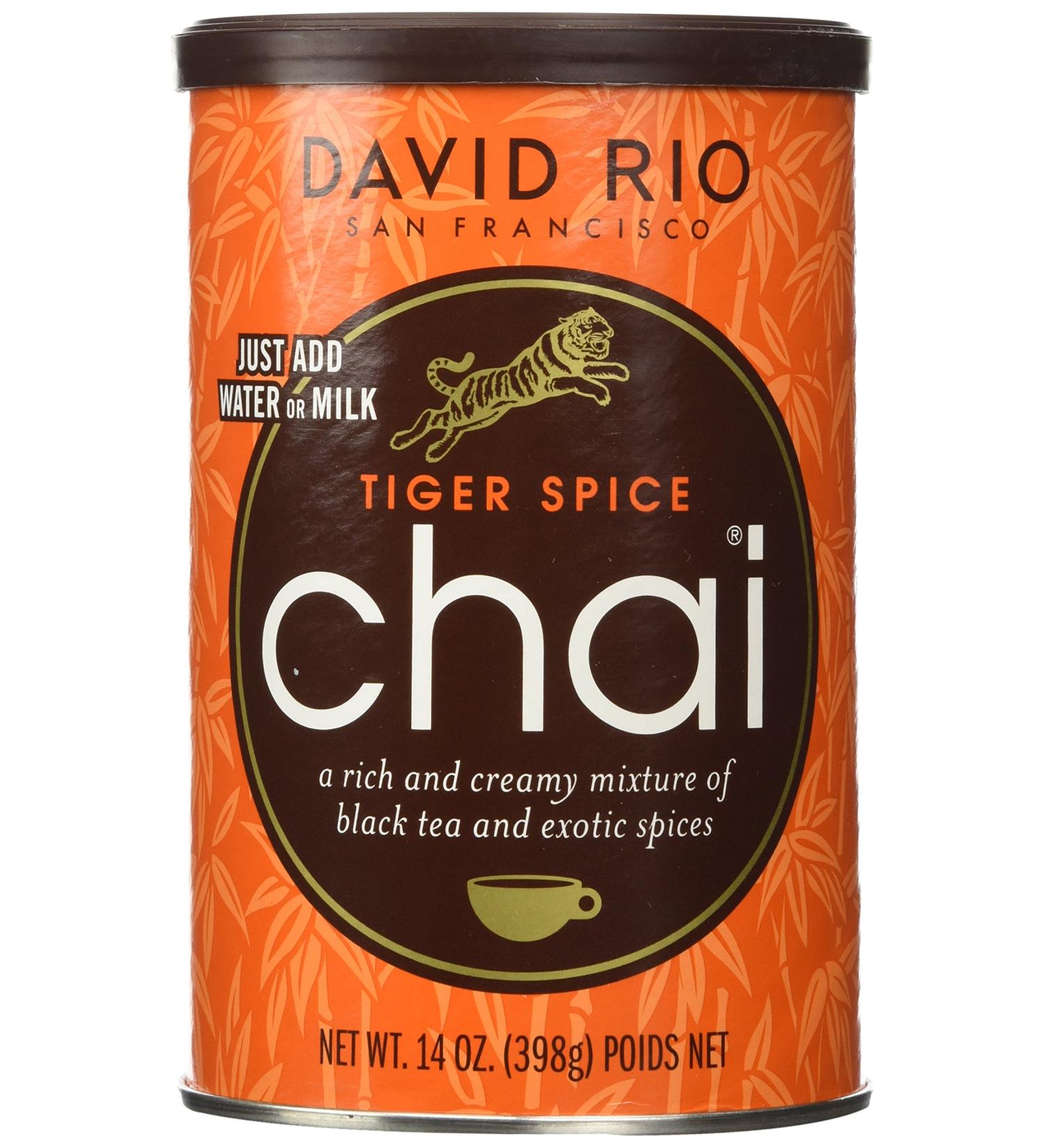 David Rio Tiger Spice Chai 14oz. - Pack of 2 (28oz. total) - Buy Online on GoSupps.com