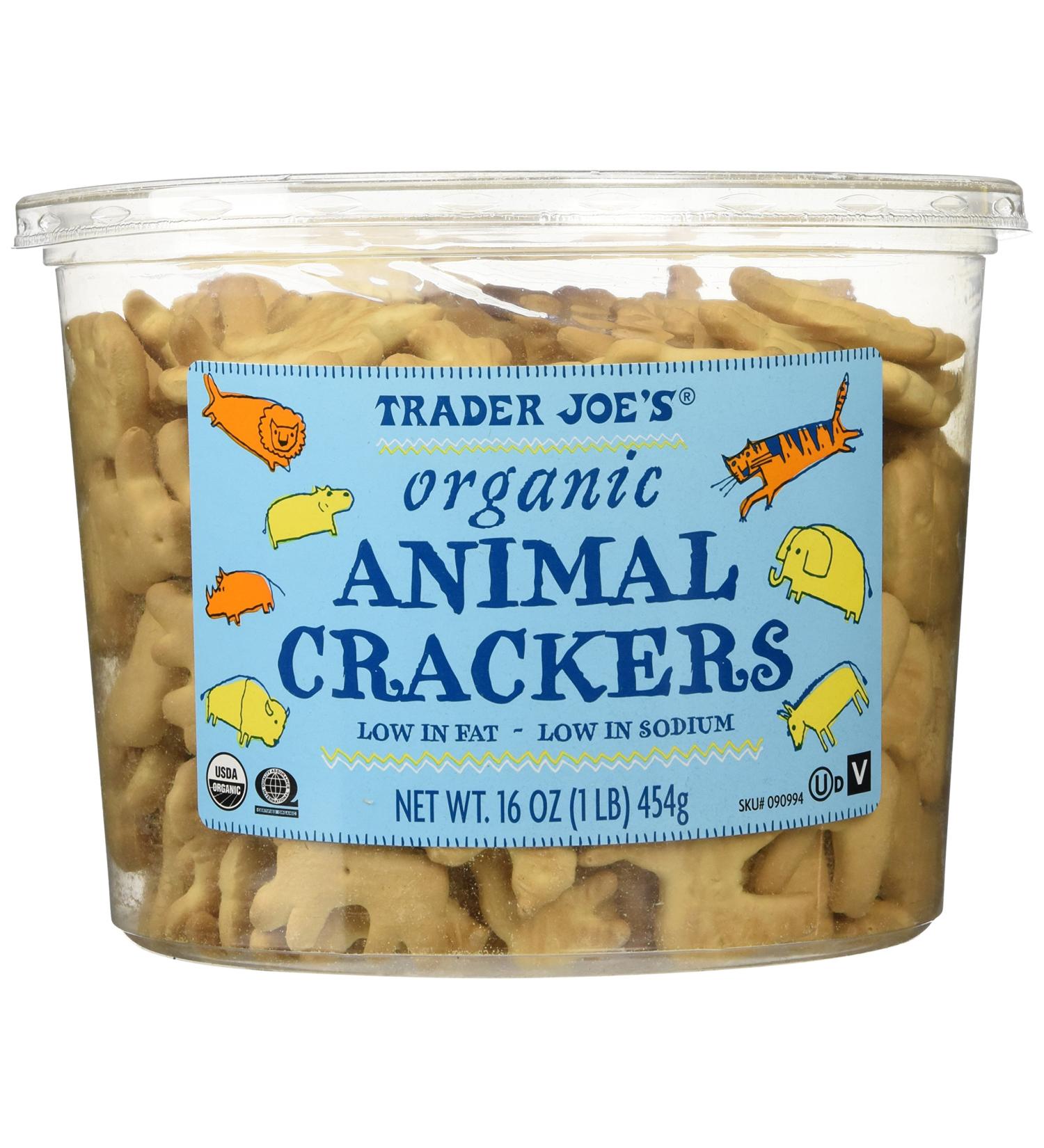 Trader Joe's Organic Animal Crackers 16oz - 1 Pound (1 Pack) - Buy Online on GoSupps.com