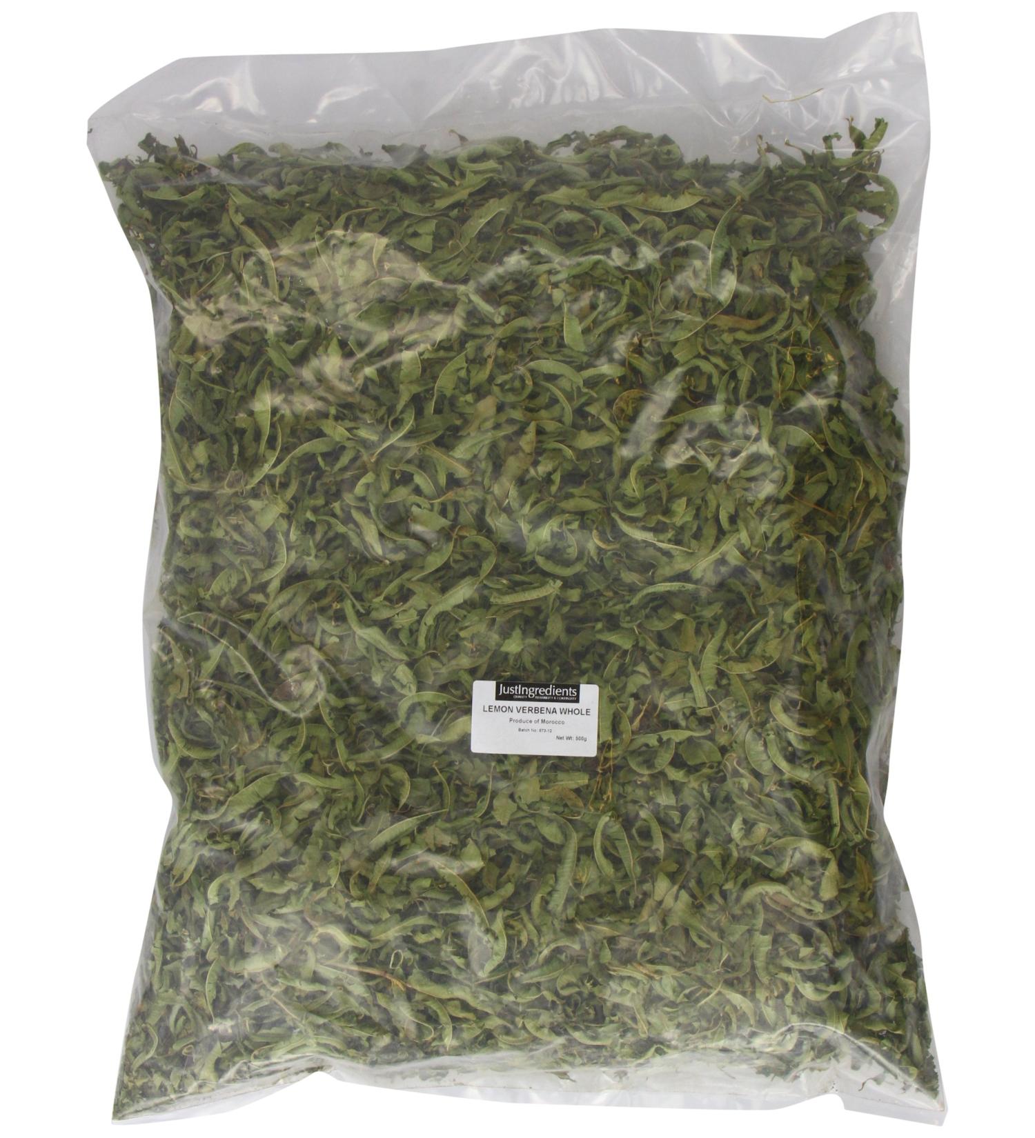 JustIngredients Essential Lemon Verbena Whole 500g - Buy Online on GoSupps.com