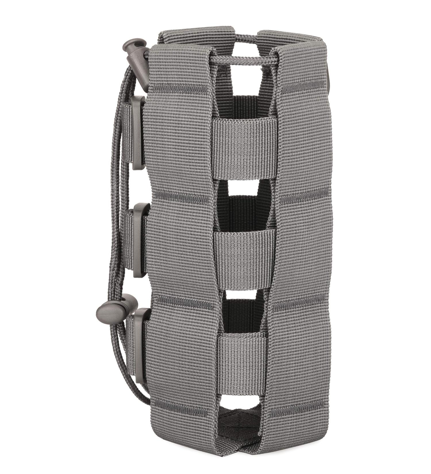 Yakmoo Tactical Bottle Holder | Waterproof Molle System 1000D Nylon | Adjustable Carrier for 300-800ml Bottles | Outdoor Gear - Gray - Buy Online on GoSupps.com