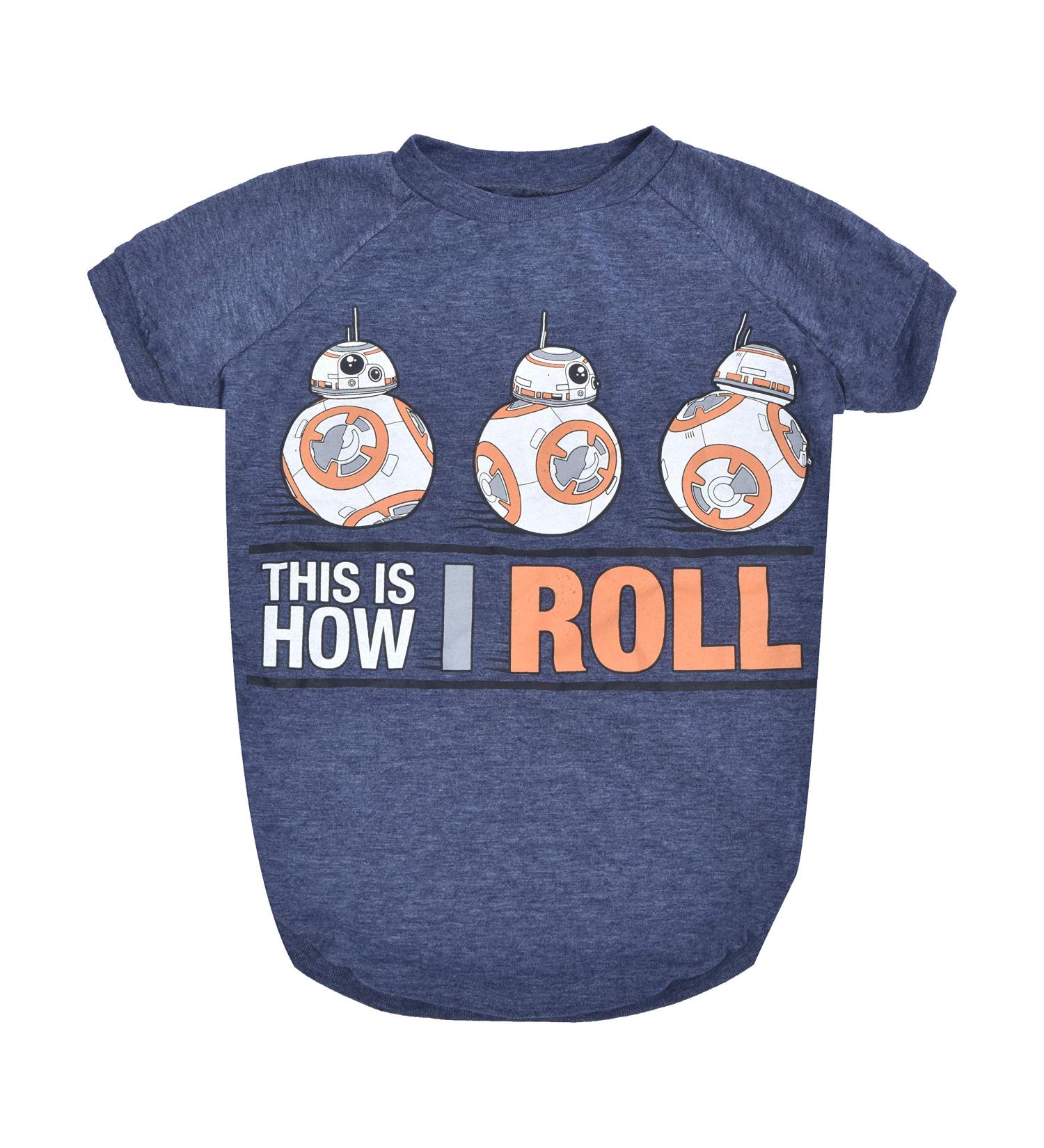 Star Wars for Pets This is How I Roll Dog Tee - Star Wars Dog Shirt for All Dogs - Soft and Cute Dog Clothing and Apparel - Star Wars Dog Clothes  Dog Shirt Star Wars  Dog Shirts  Shirts for Dogs Large - Buy Online on GoSupps.com