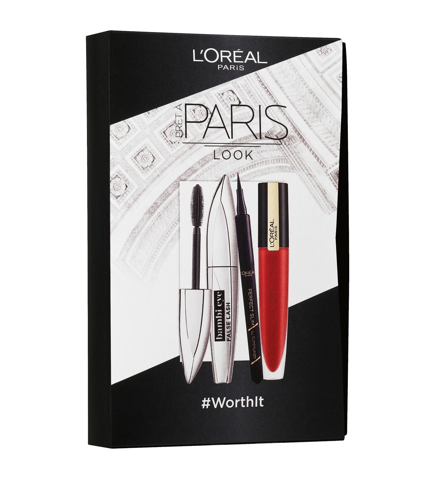 L Or al Paris Makeup Set - Bambi Mascara Superliner Lipstick & Blush | International Shipping - Buy Online on GoSupps.com