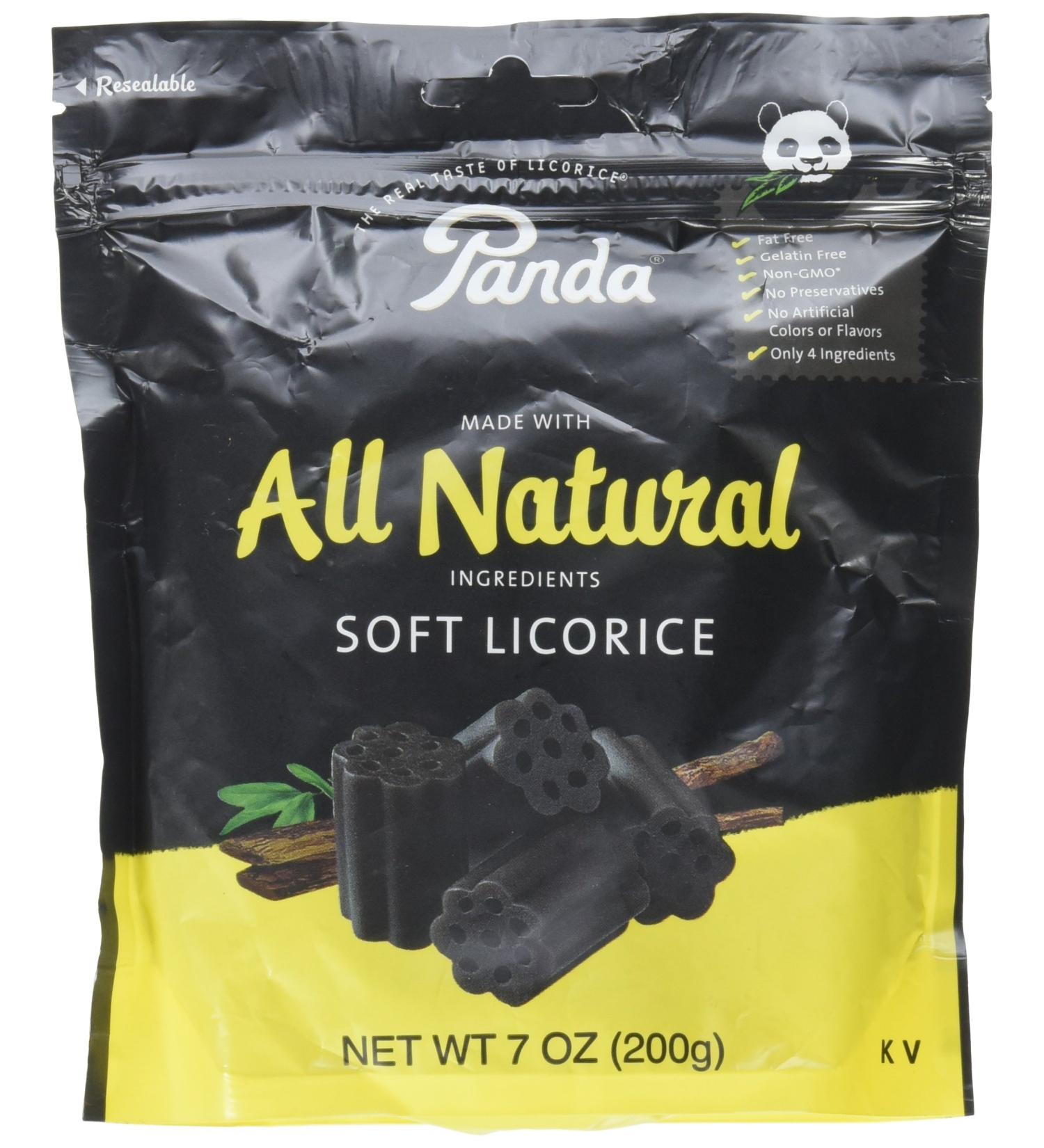 Panda Licorice Soft Chews Black 7 Oz - Delicious Scandinavian Candy - Buy Online on GoSupps.com