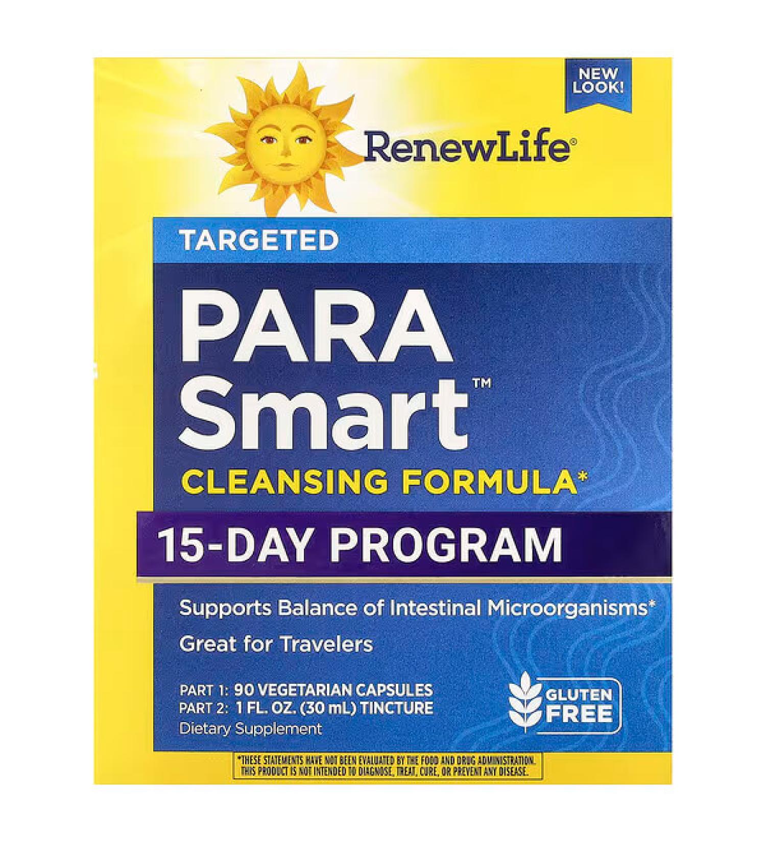 Renew Life ParaSmart 14-Day Cleanse | 2-Part Parasite Cleanse for Digestive Health - Buy Online on GoSupps.com