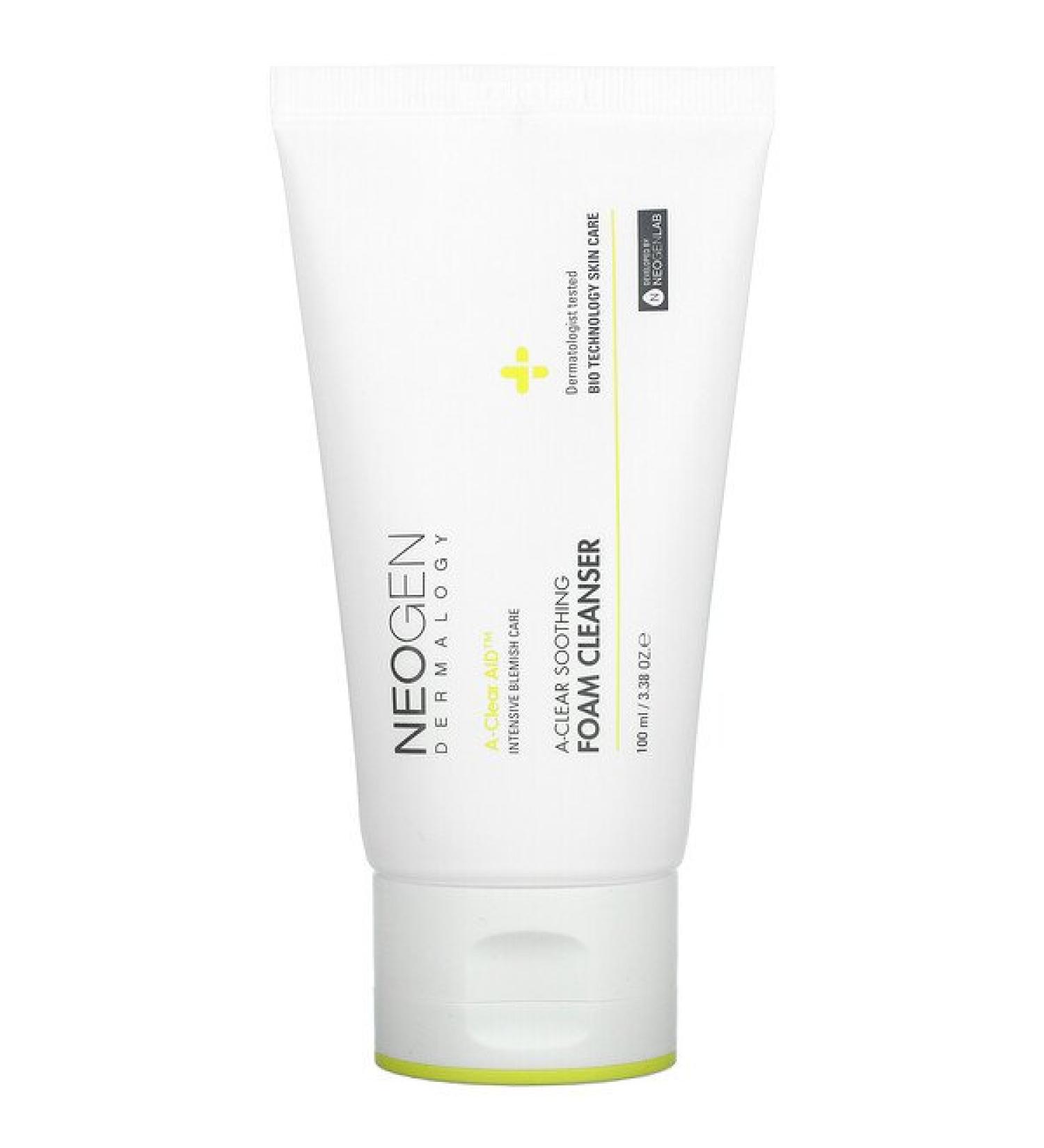 Neogen A-Clear Soothing Foam Cleanser 3.38 oz - Gentle Acne Treatment - Buy Online on GoSupps.com