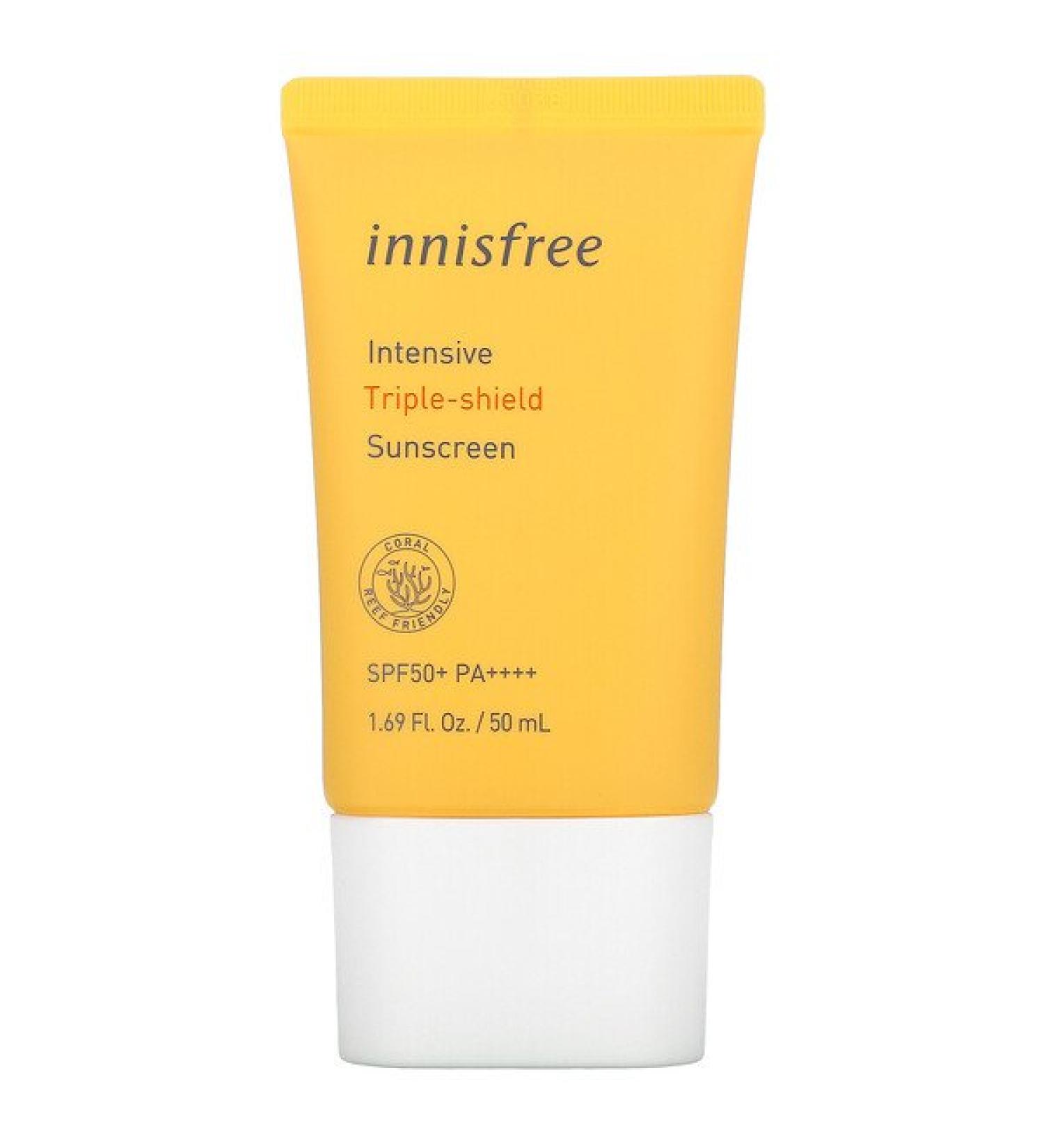 Innisfree Triple-Shield Sunscreen SPF50+ PA++++ - 1.69 fl oz (50 ml) | Best UV Protection - Buy Online on GoSupps.com