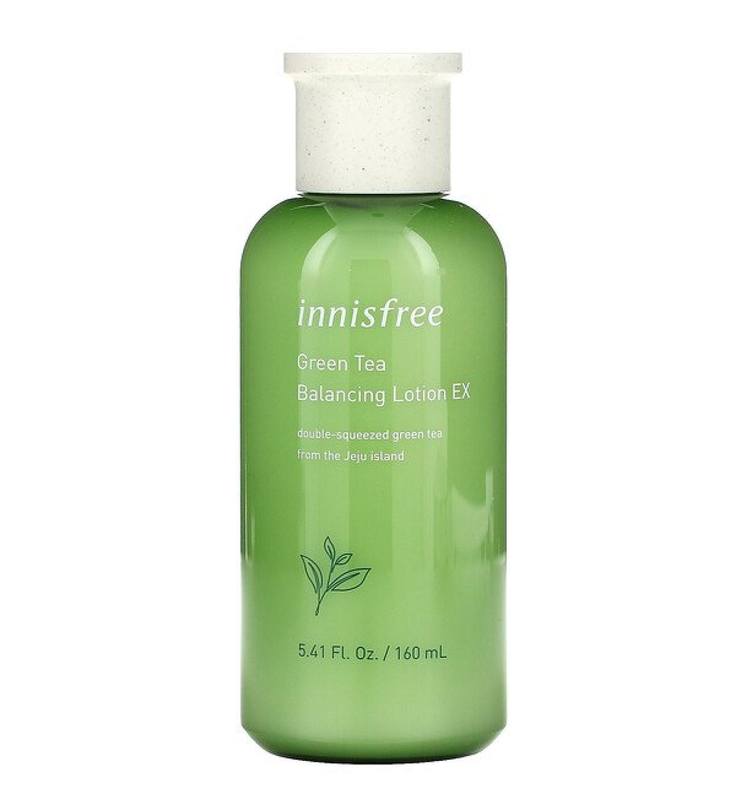 Innisfree Green Tea Balancing Lotion EX - Hydrating & Soothing 5.41 fl oz (160 ml) - Buy Online on GoSupps.com