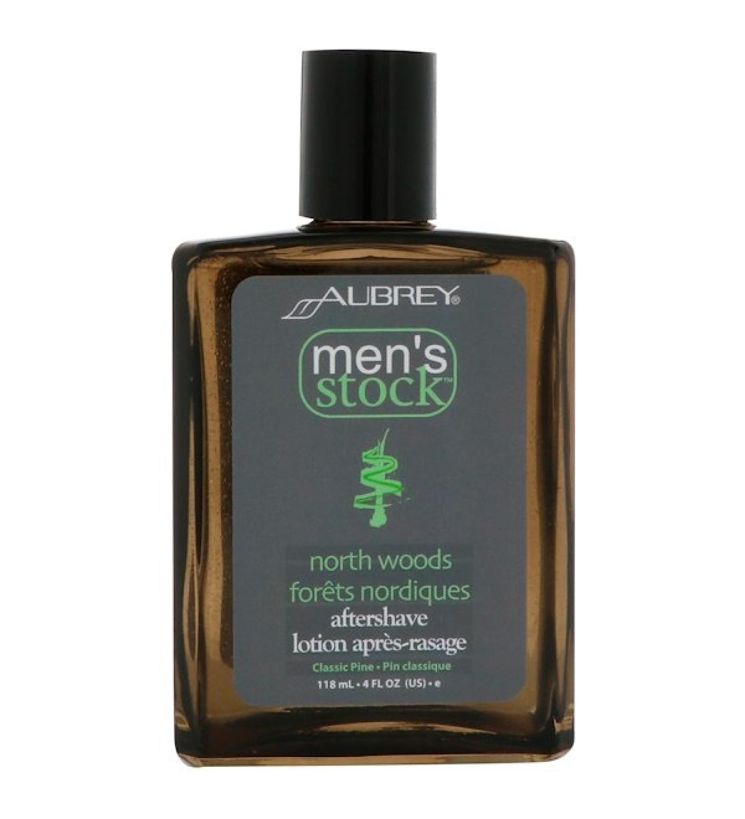 Aubrey Organics Men's Stock North Woods After Shave Classic Pine 4 fl oz (118 ml)