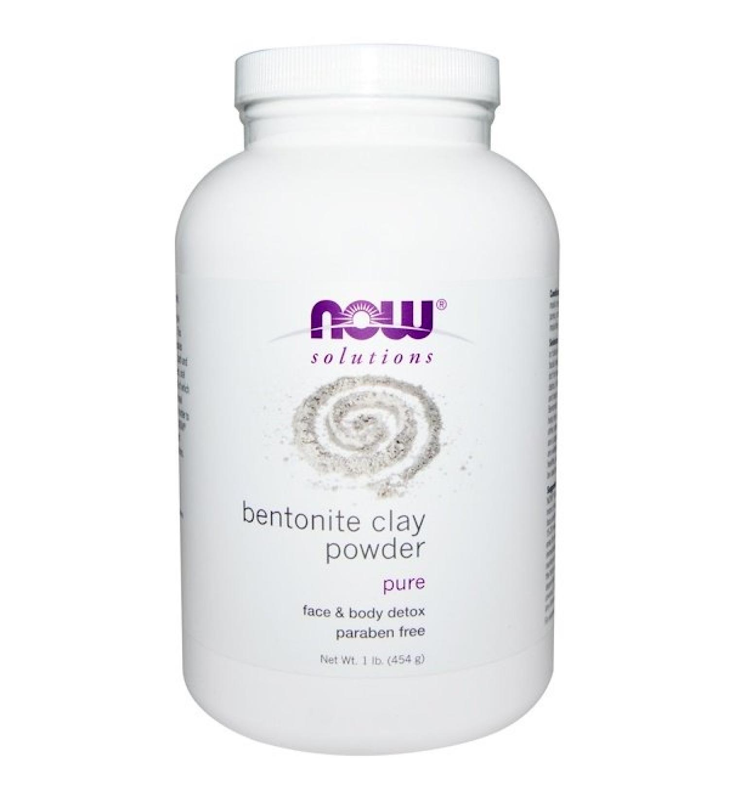 Now Foods Solutions Bentonite Clay Powder 1 lb (454 g)