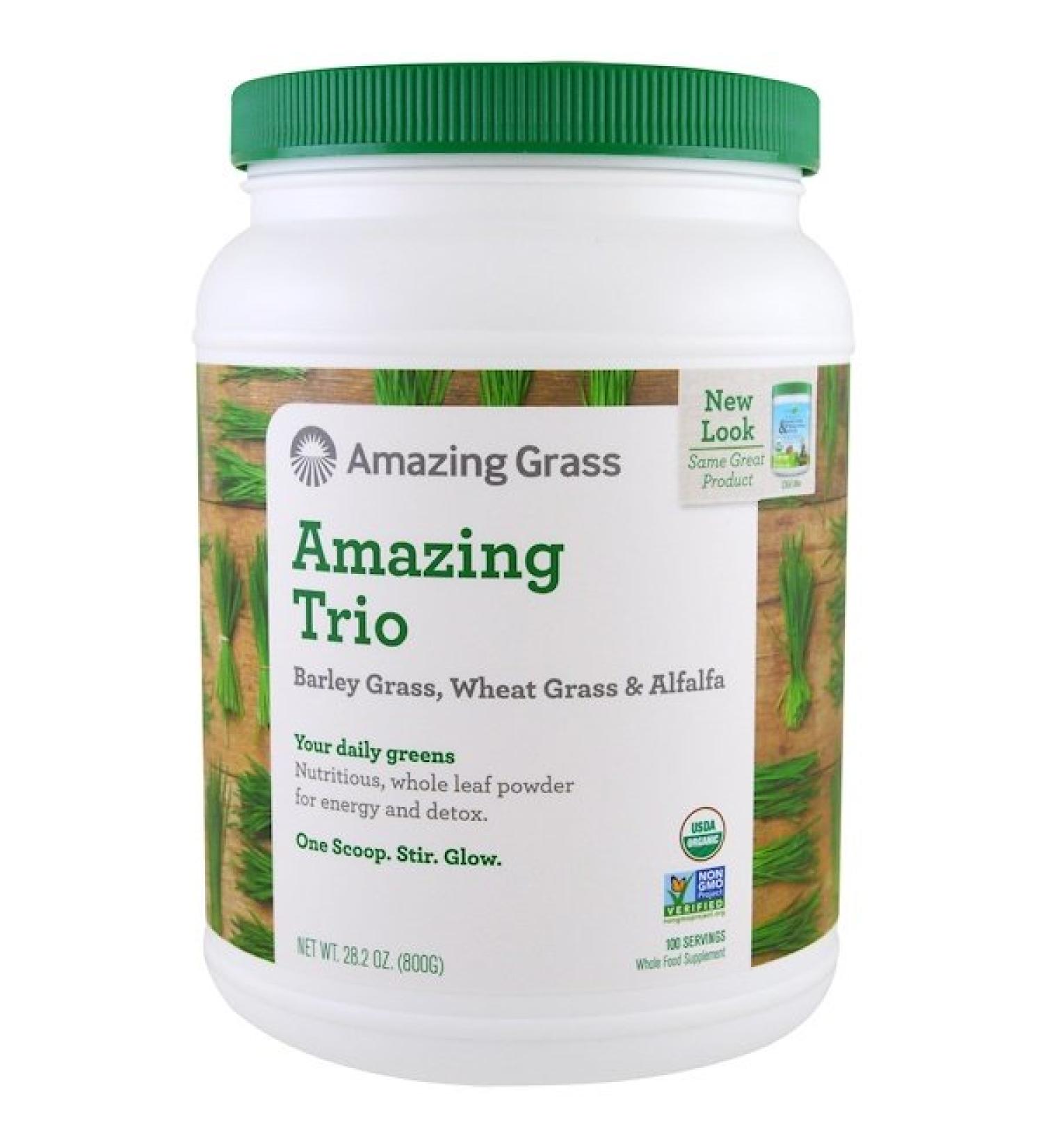 Amazing Grass Amazing Trio Barley Grass & Wheat Grass & Alfalfa 28.2 oz (800 g)