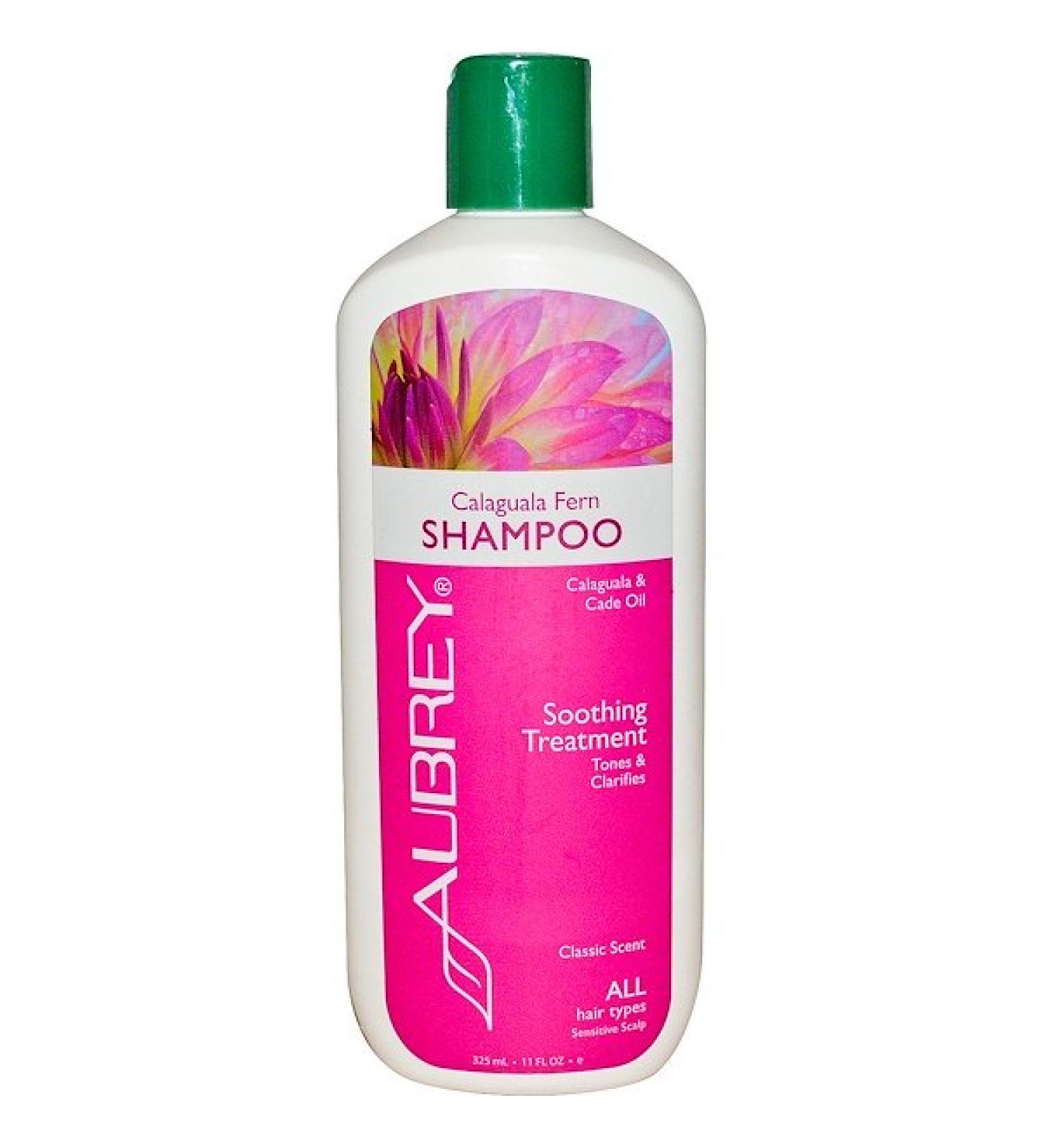 Aubrey Organics Calaguala Fern Shampoo Soothing Treatment All Hair Types 11 fl oz (325 ml)