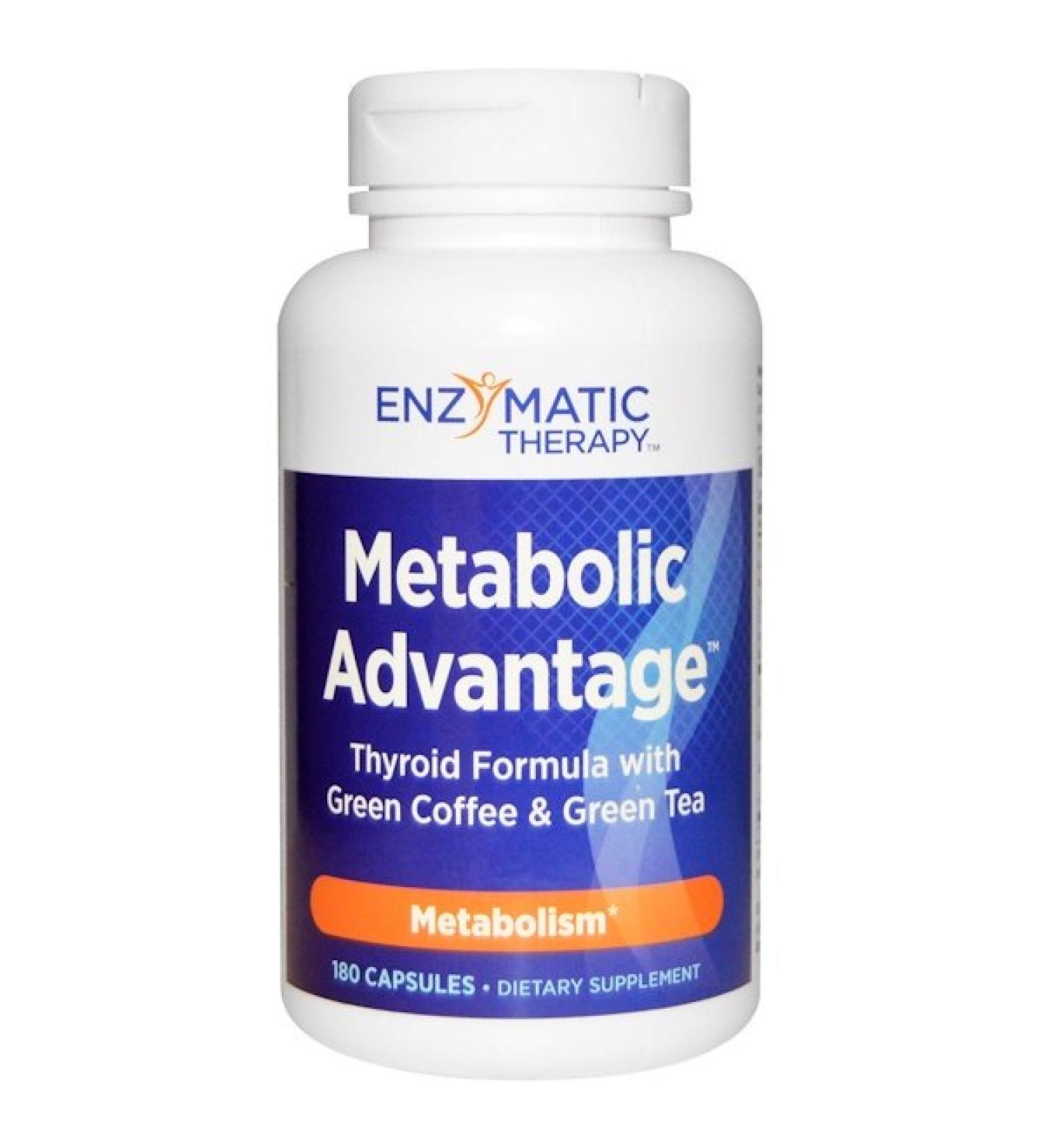 Nature's Way Metabolic Advantage Thyroid Formula with Green Coffee & Green Tea Metabolism 180 Capsules
